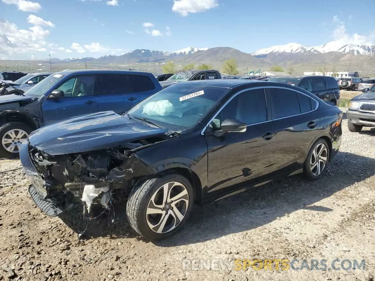 1 Photograph of a damaged car 4S3BWAN62L3010557 SUBARU LEGACY 2020