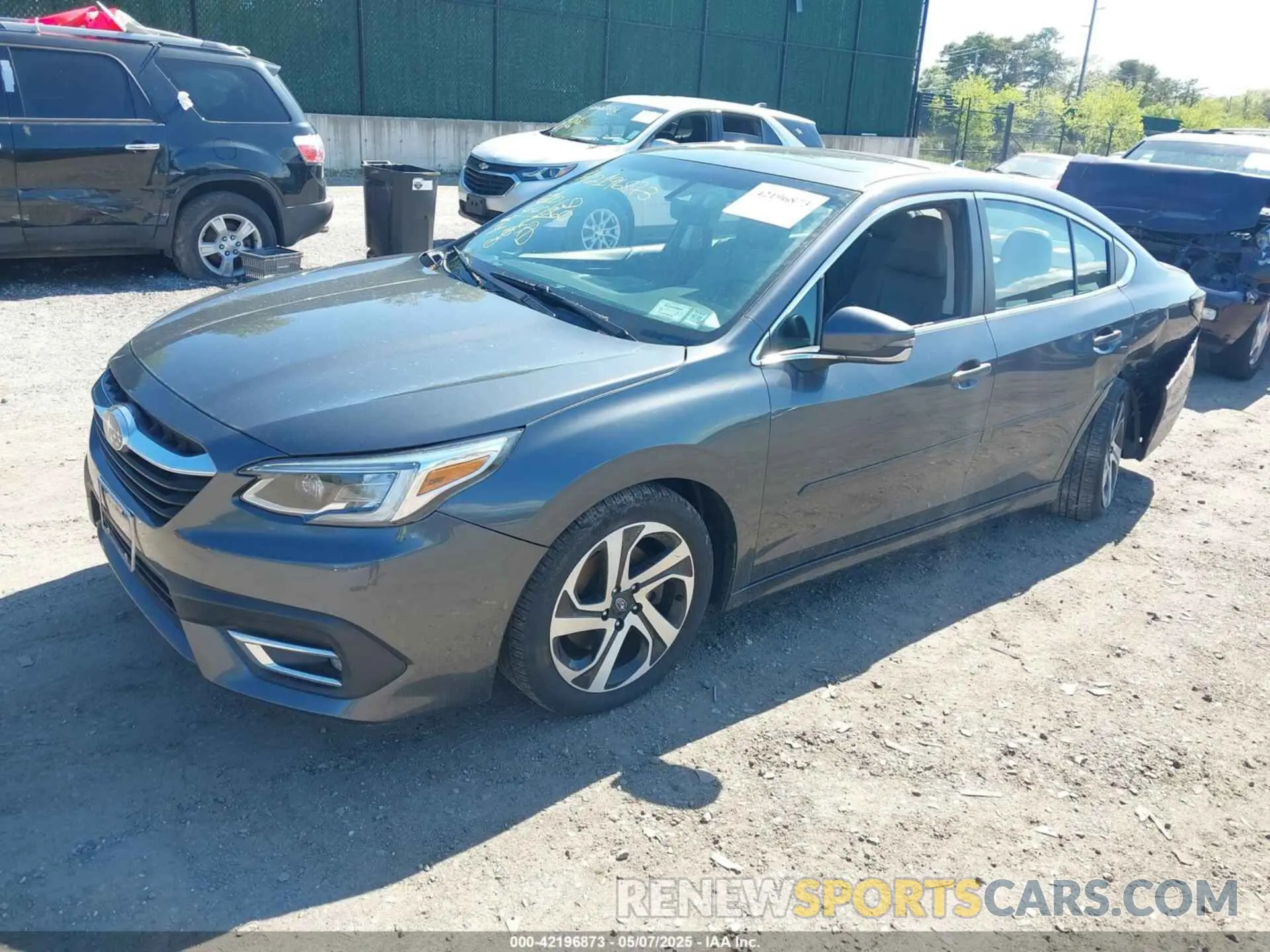 2 Photograph of a damaged car 4S3BWAN63L3033295 SUBARU LEGACY 2020