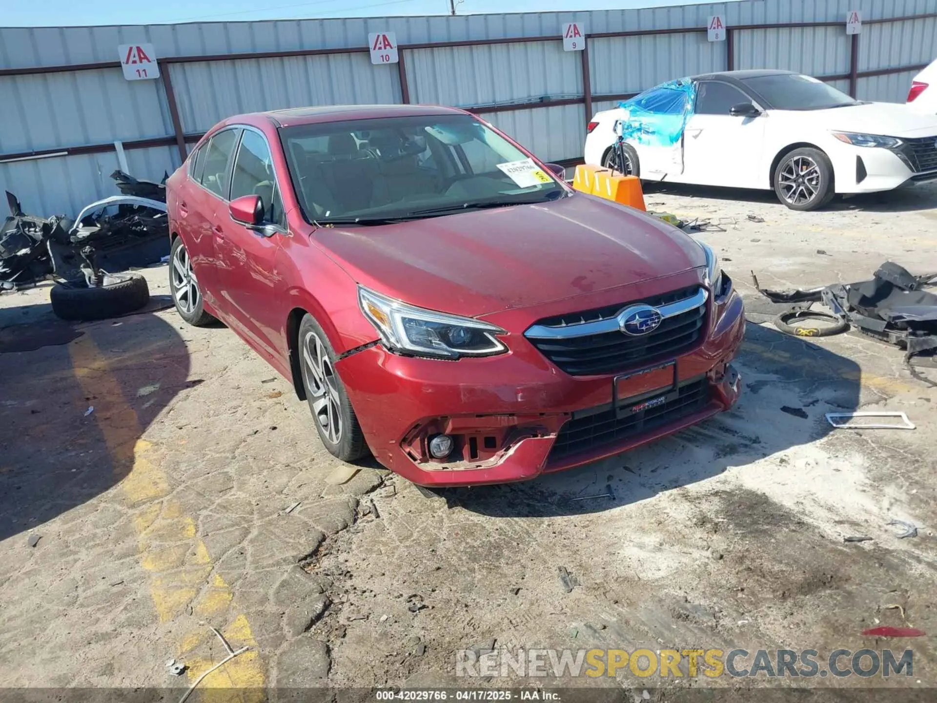 1 Photograph of a damaged car 4S3BWAN67L3007010 SUBARU LEGACY 2020