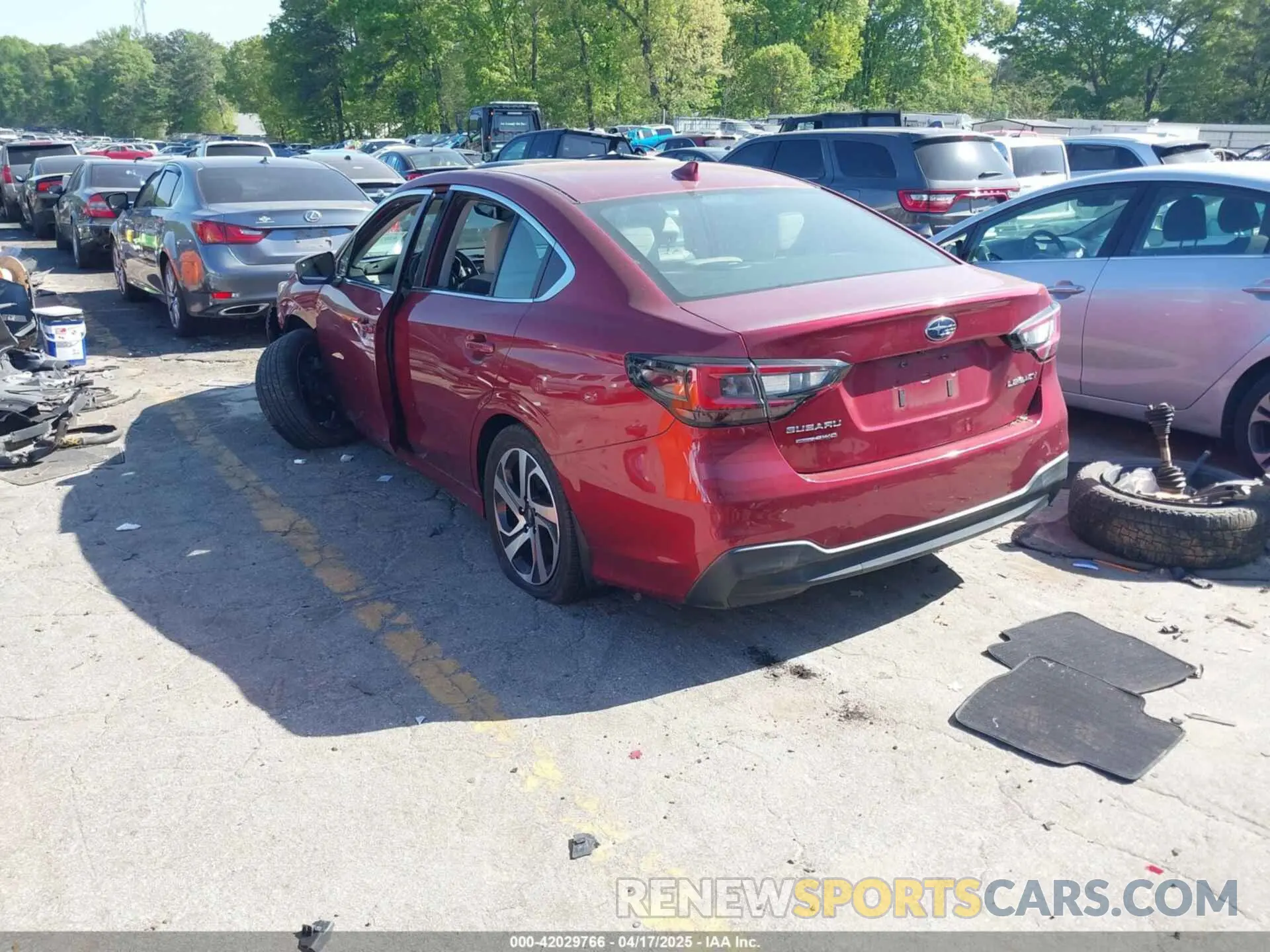 3 Photograph of a damaged car 4S3BWAN67L3007010 SUBARU LEGACY 2020