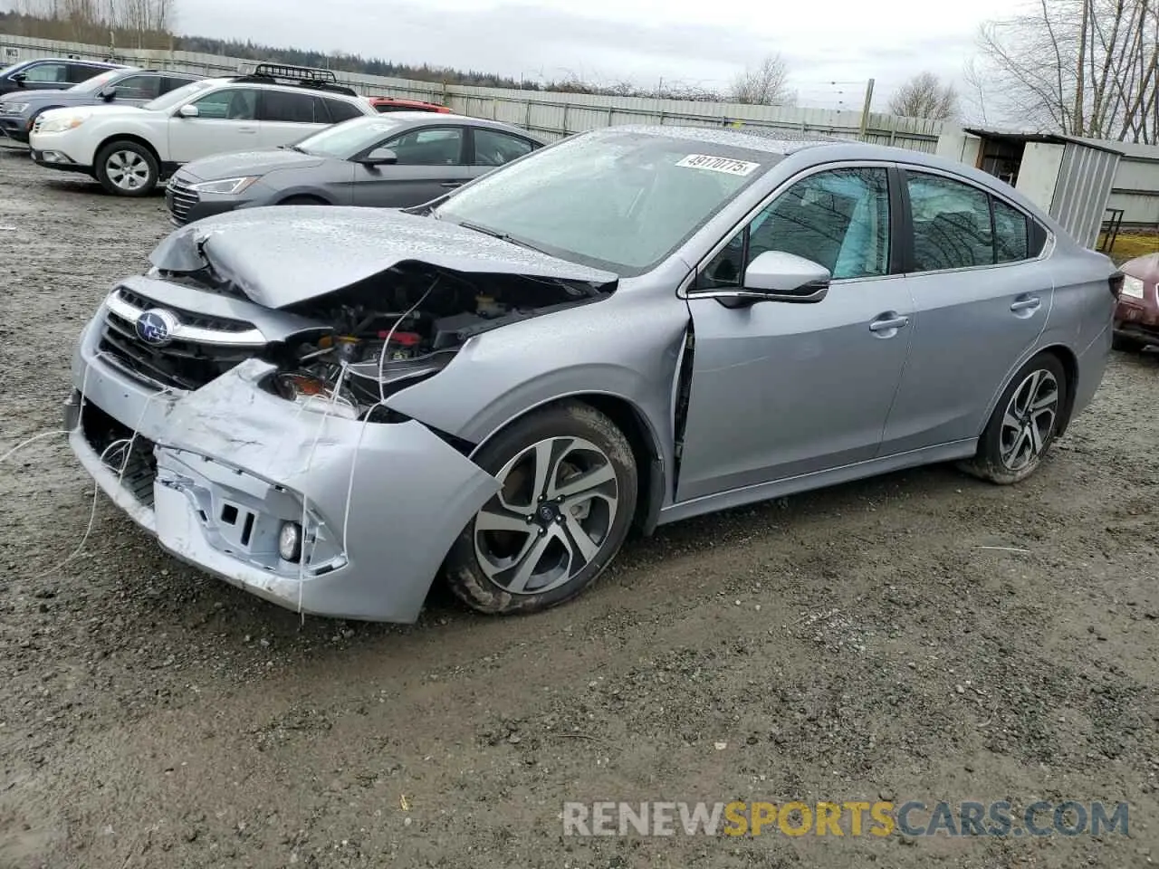 1 Photograph of a damaged car 4S3BWAN68L3013625 SUBARU LEGACY 2020
