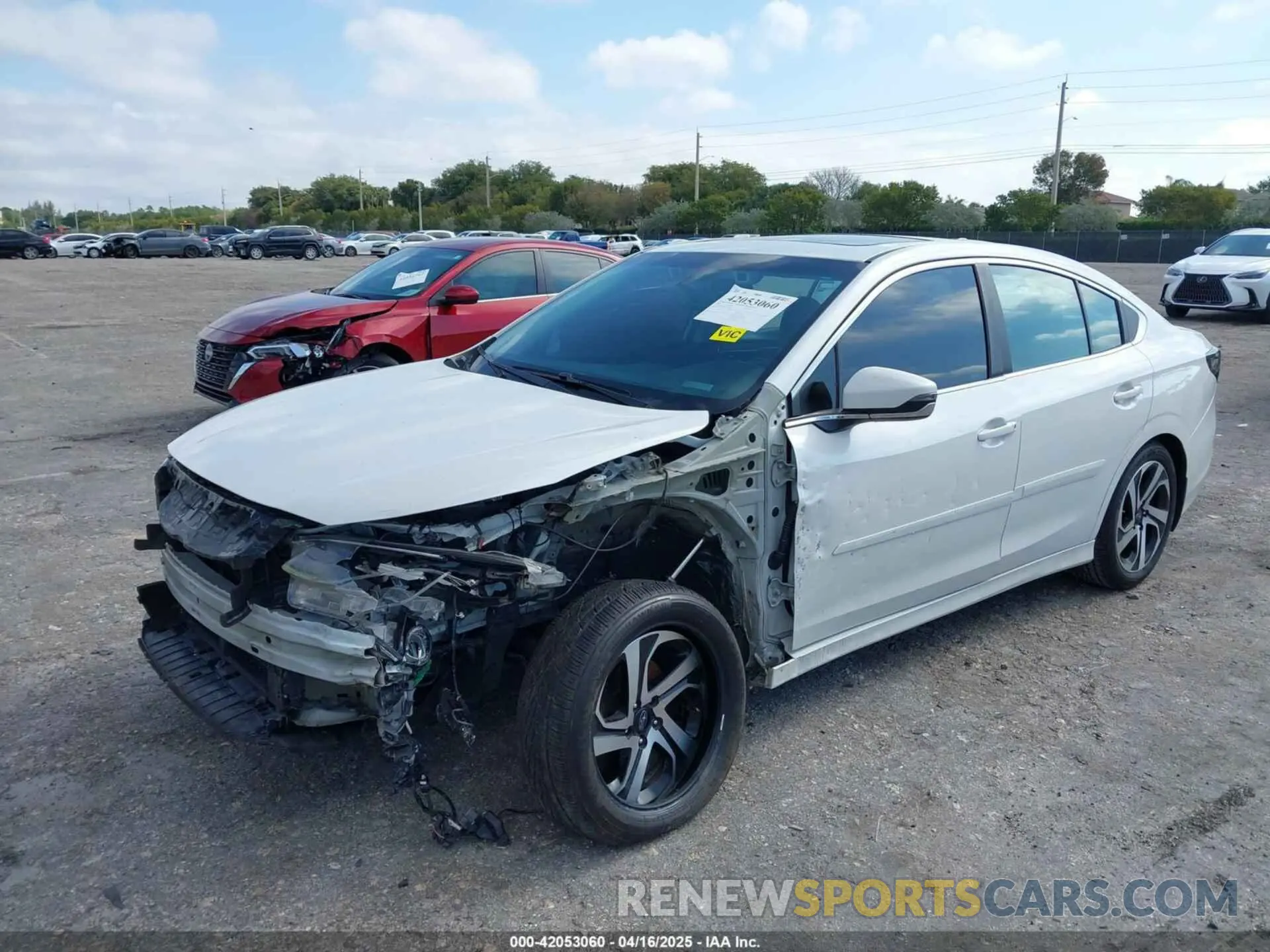 2 Photograph of a damaged car 4S3BWAN6XL3023069 SUBARU LEGACY 2020