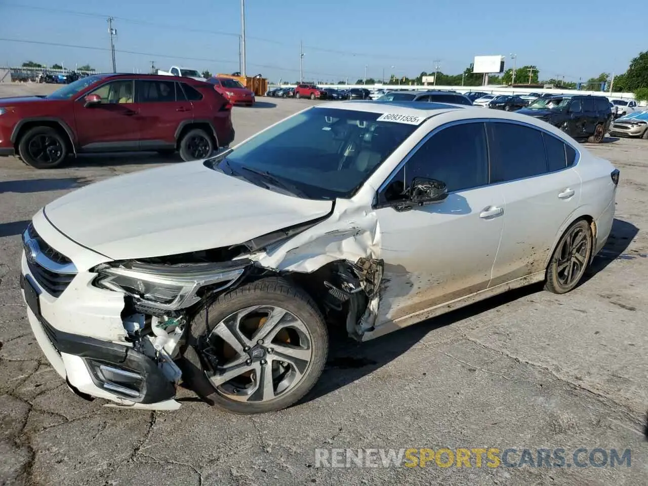 1 Photograph of a damaged car 4S3BWAN6XL3023878 SUBARU LEGACY 2020