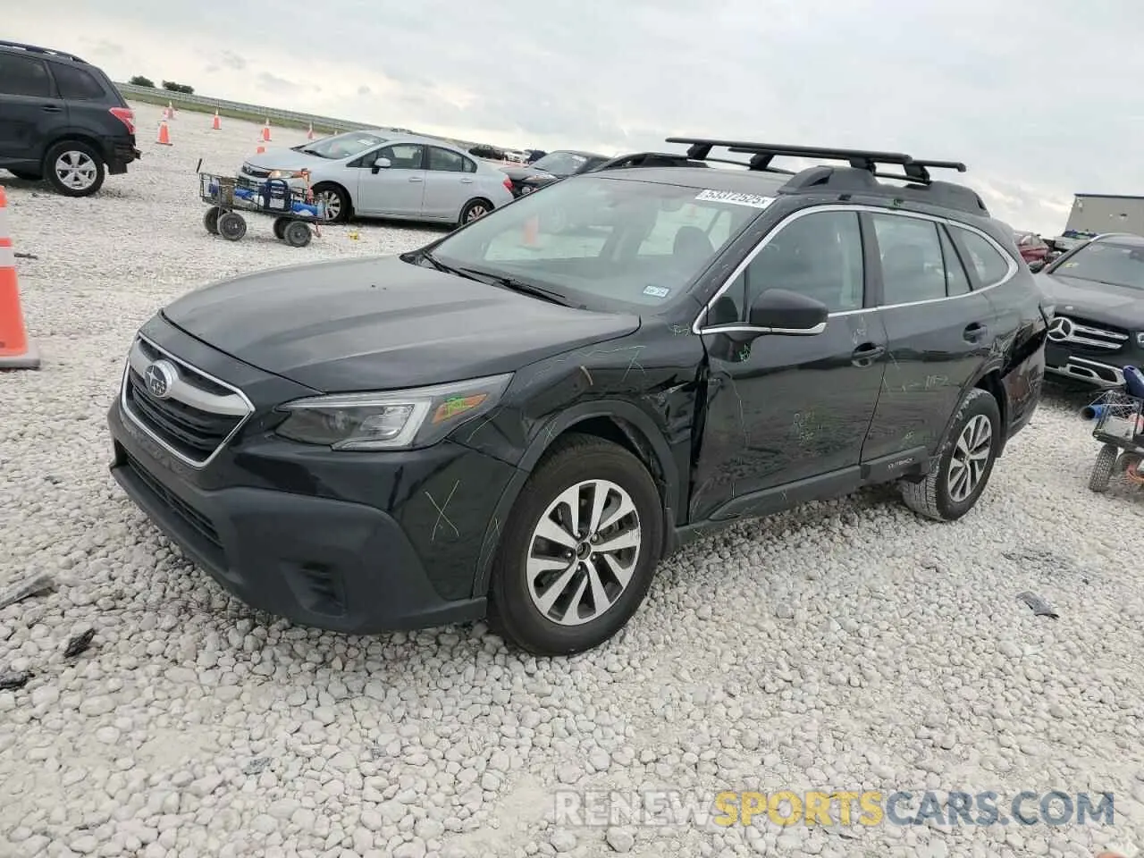 1 Photograph of a damaged car 4S4BTAAC1L3250182 SUBARU LEGACY 2020