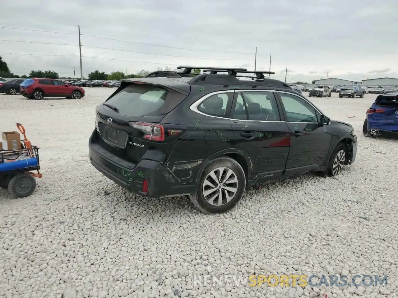 3 Photograph of a damaged car 4S4BTAAC1L3250182 SUBARU LEGACY 2020