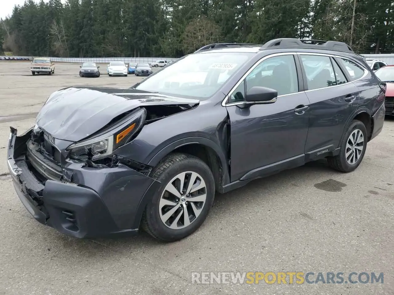1 Photograph of a damaged car 4S4BTAAC8L3113417 SUBARU LEGACY 2020