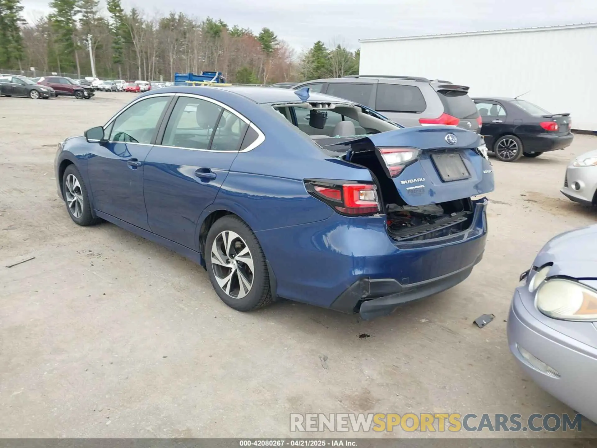 3 Photograph of a damaged car 4S3BWAB67M3002475 SUBARU LEGACY 2021
