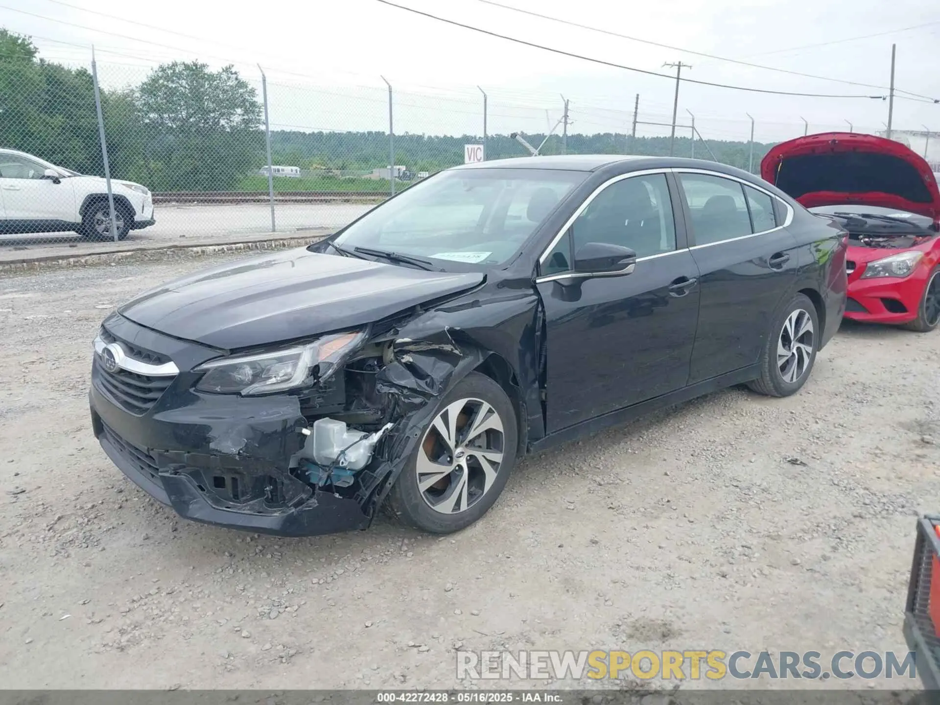 2 Photograph of a damaged car 4S3BWAD69M3019324 SUBARU LEGACY 2021