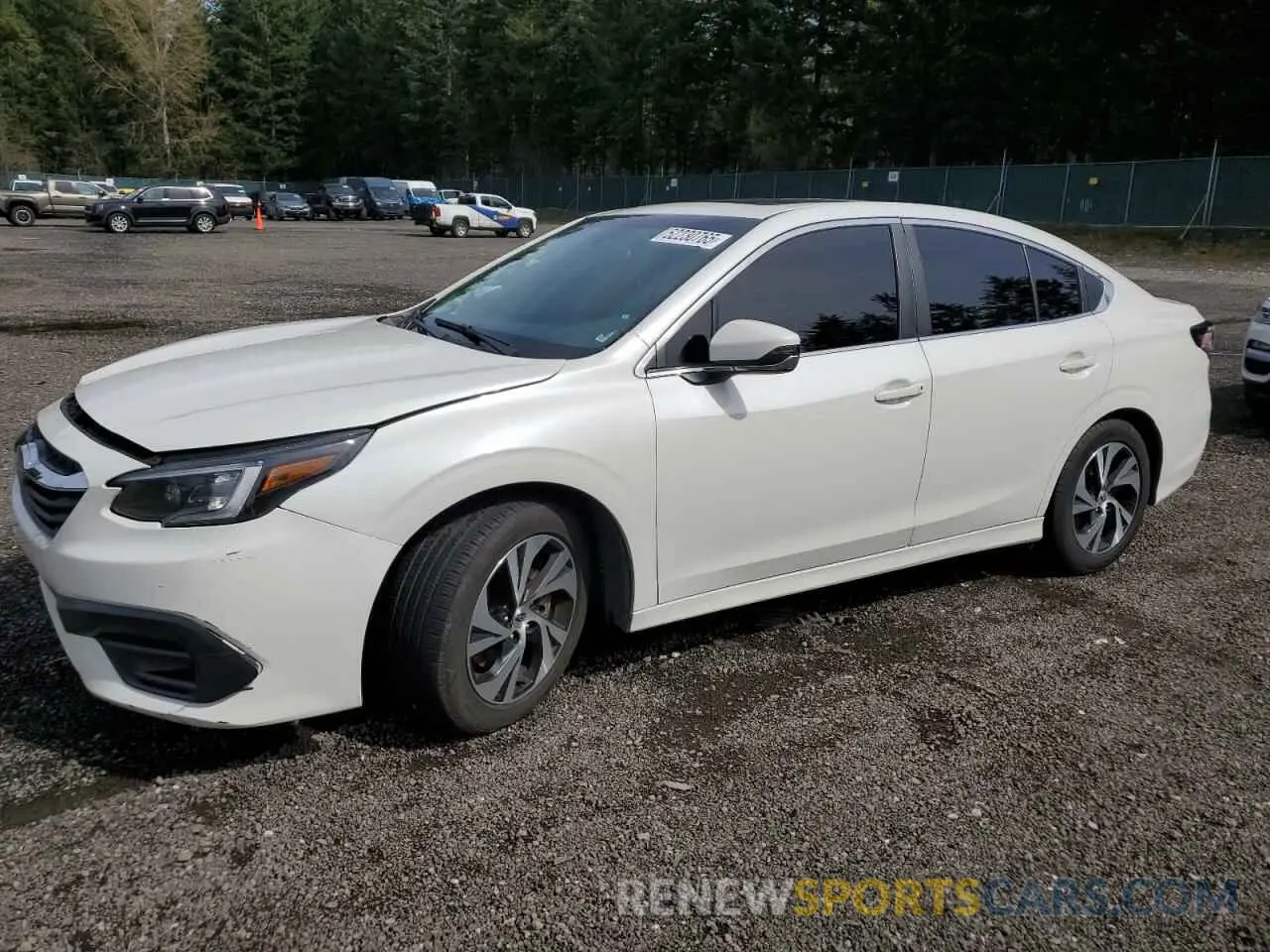 1 Photograph of a damaged car 4S3BWAF61M3011697 SUBARU LEGACY 2021