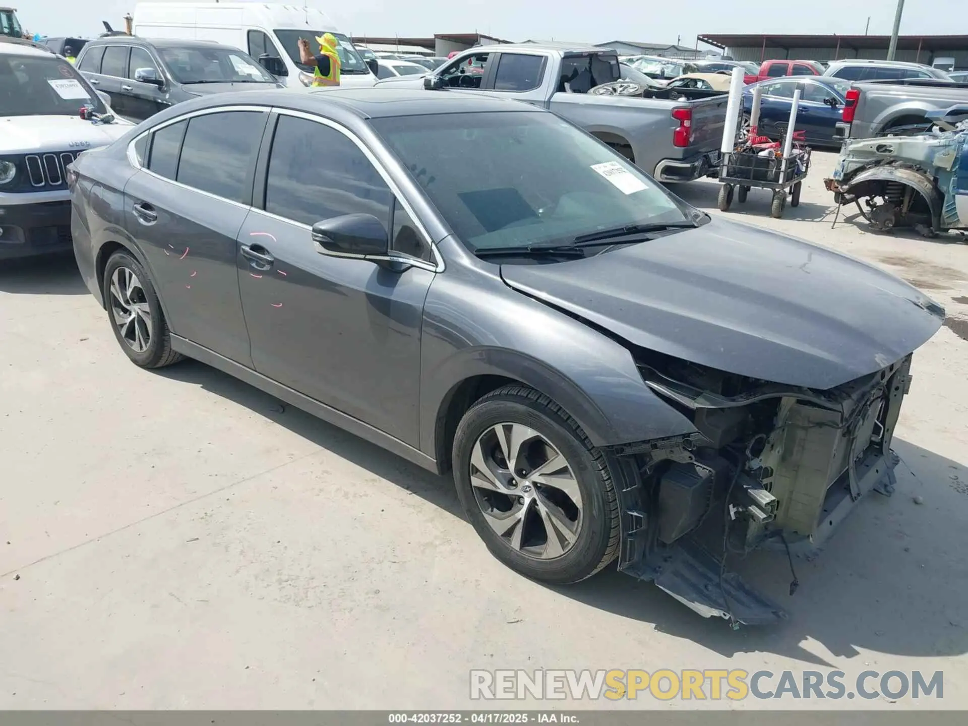 1 Photograph of a damaged car 4S3BWAF63M3006016 SUBARU LEGACY 2021