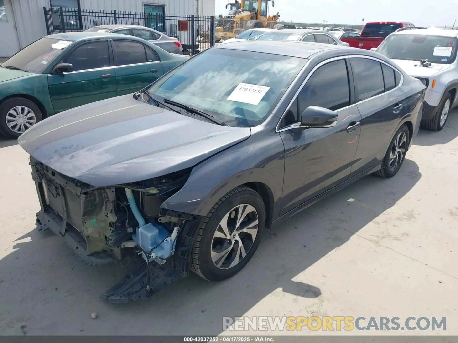 2 Photograph of a damaged car 4S3BWAF63M3006016 SUBARU LEGACY 2021