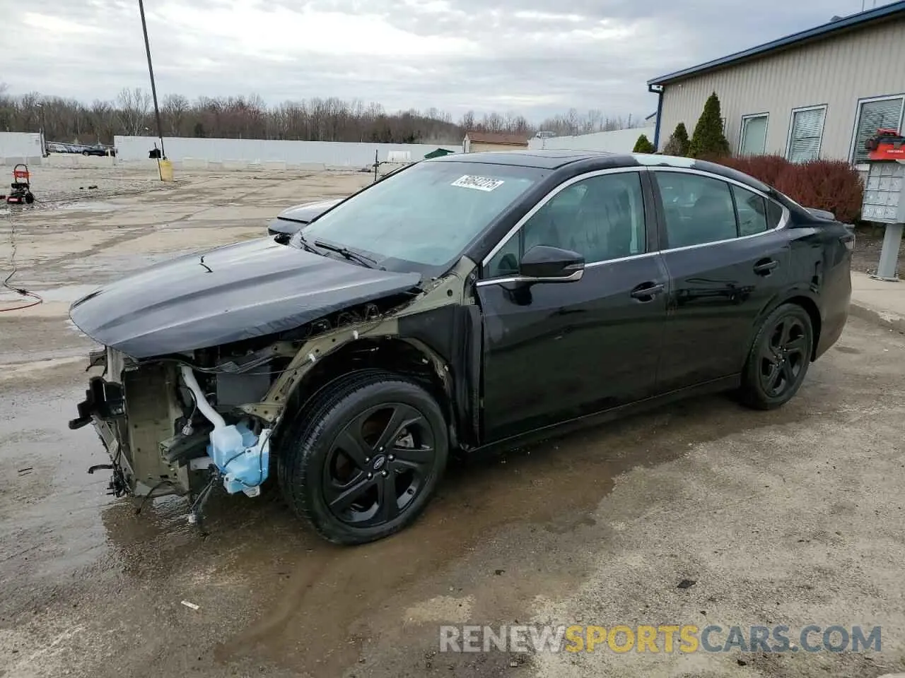 1 Photograph of a damaged car 4S3BWAH66M3010655 SUBARU LEGACY 2021