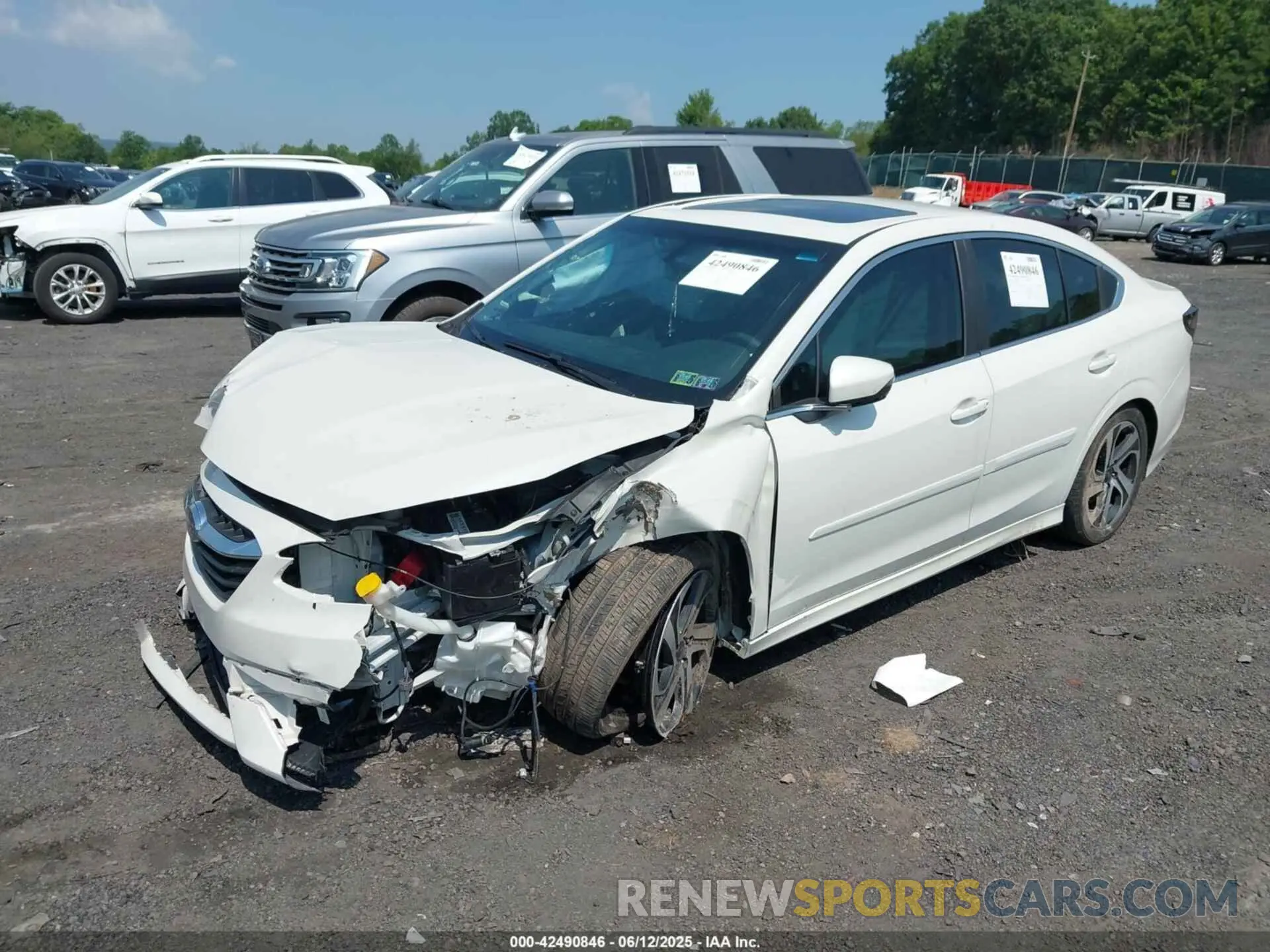 2 Photograph of a damaged car 4S3BWAN65M3018587 SUBARU LEGACY 2021