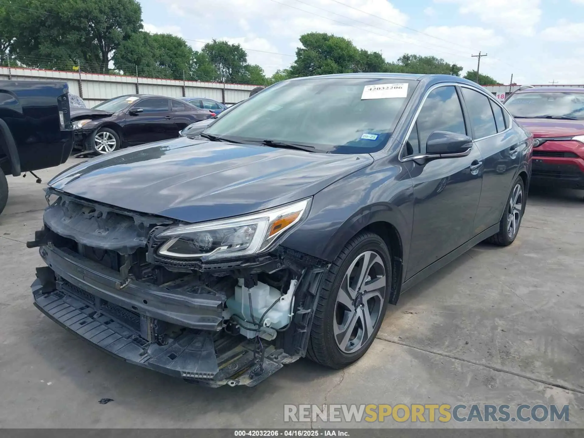 2 Photograph of a damaged car 4S3BWAN67M3014878 SUBARU LEGACY 2021