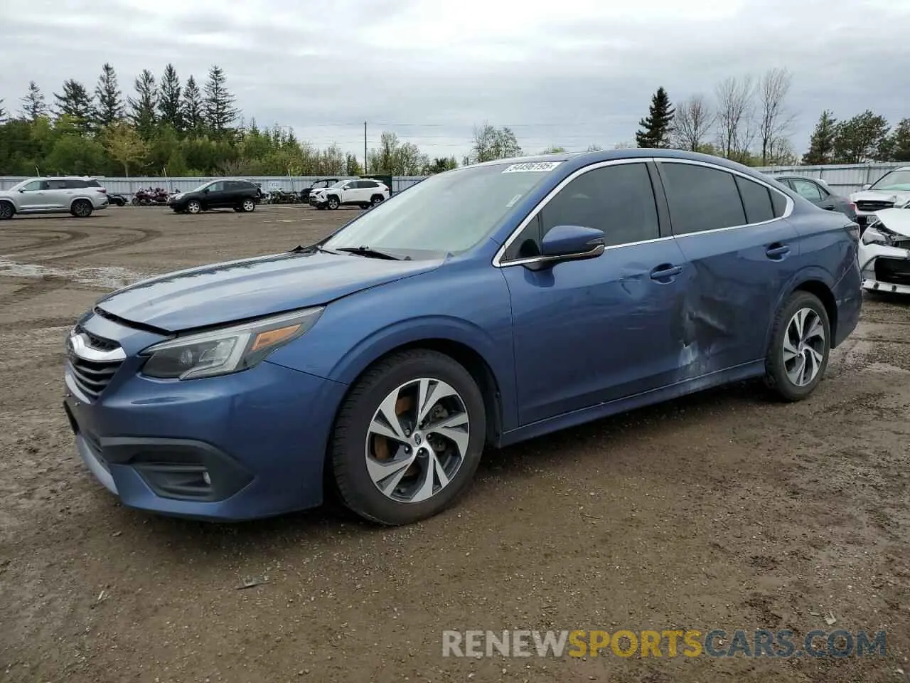1 Photograph of a damaged car 4S3BWDE64M3017609 SUBARU LEGACY 2021