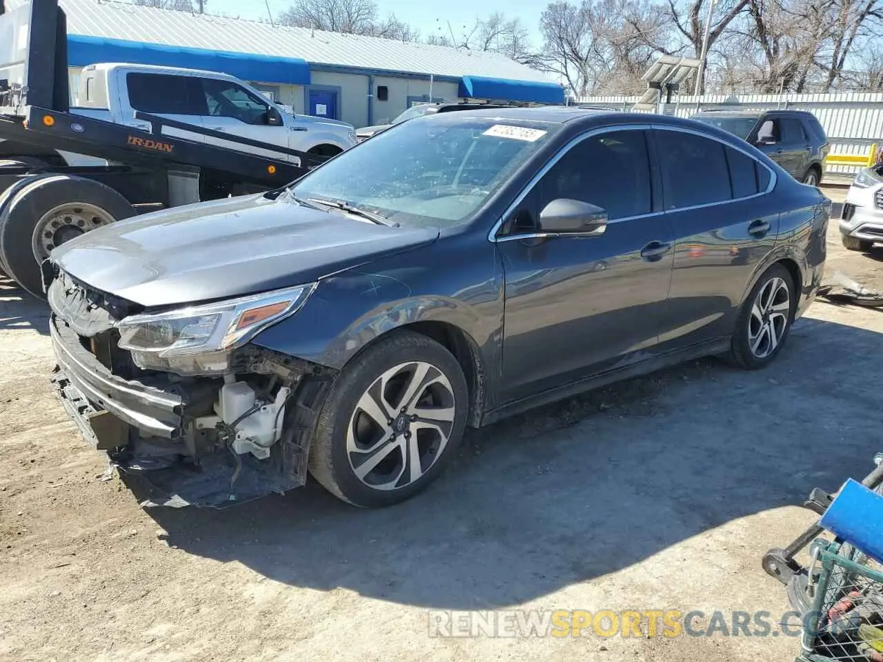 1 Photograph of a damaged car 4S3BWGN67M3009537 SUBARU LEGACY 2021