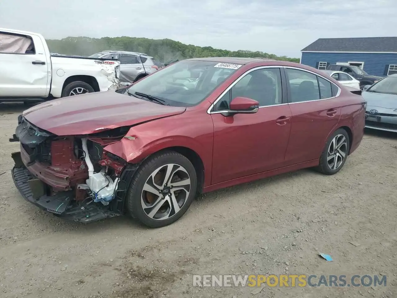 1 Photograph of a damaged car 4S3BWGN69M3015758 SUBARU LEGACY 2021