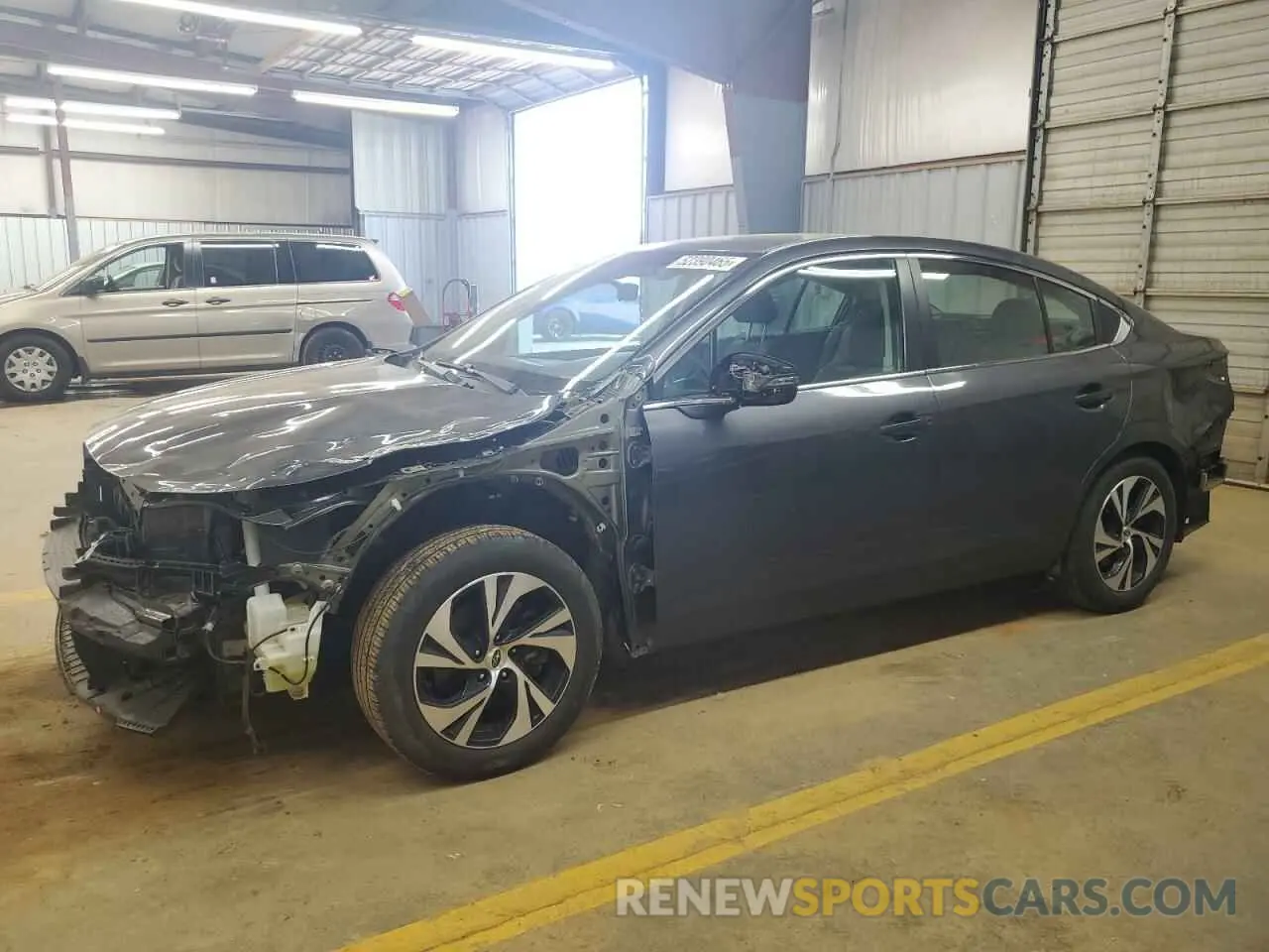 1 Photograph of a damaged car 4S3BWAC62N3021547 SUBARU LEGACY 2022