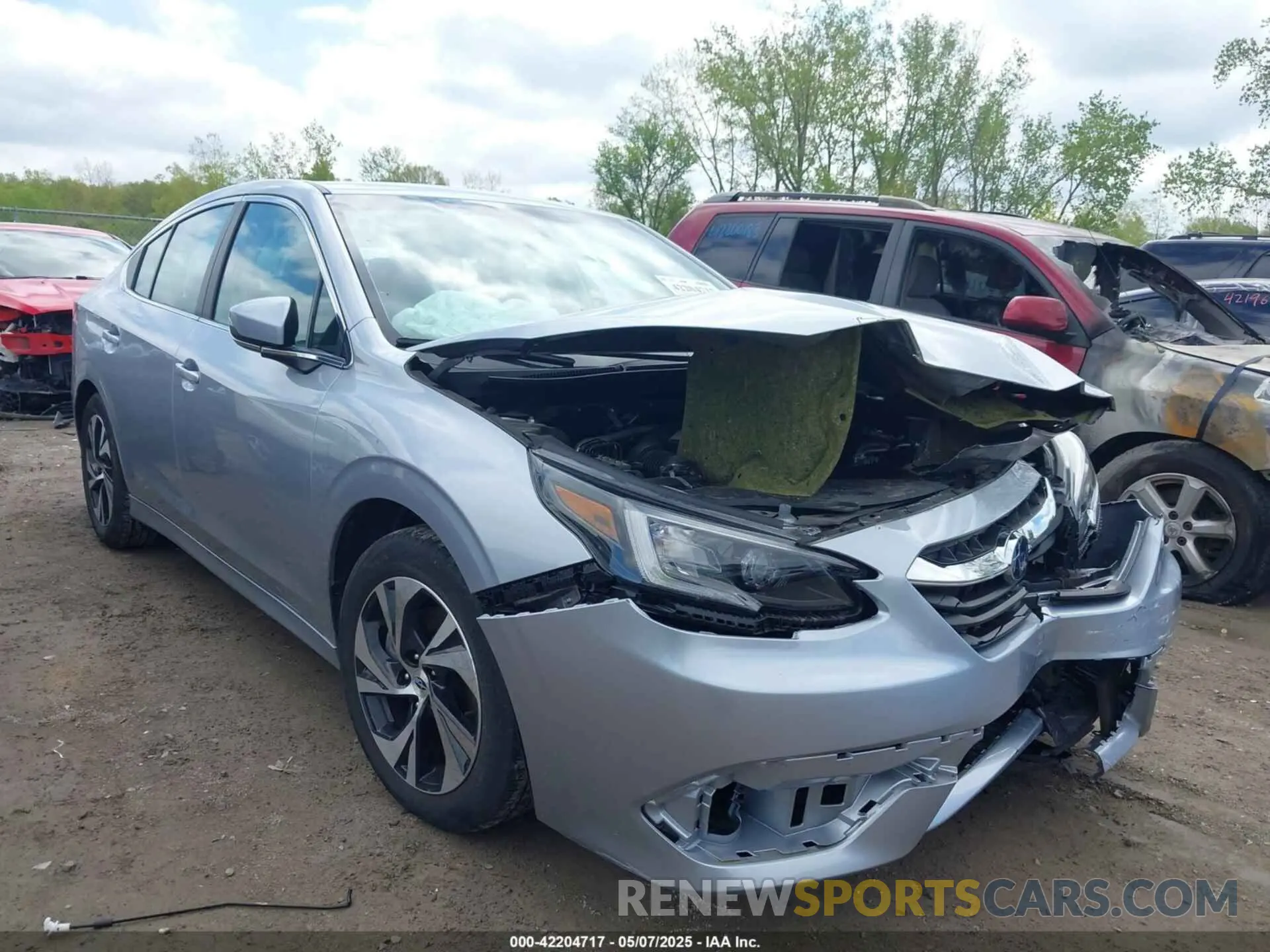 1 Photograph of a damaged car 4S3BWAC68N3008706 SUBARU LEGACY 2022