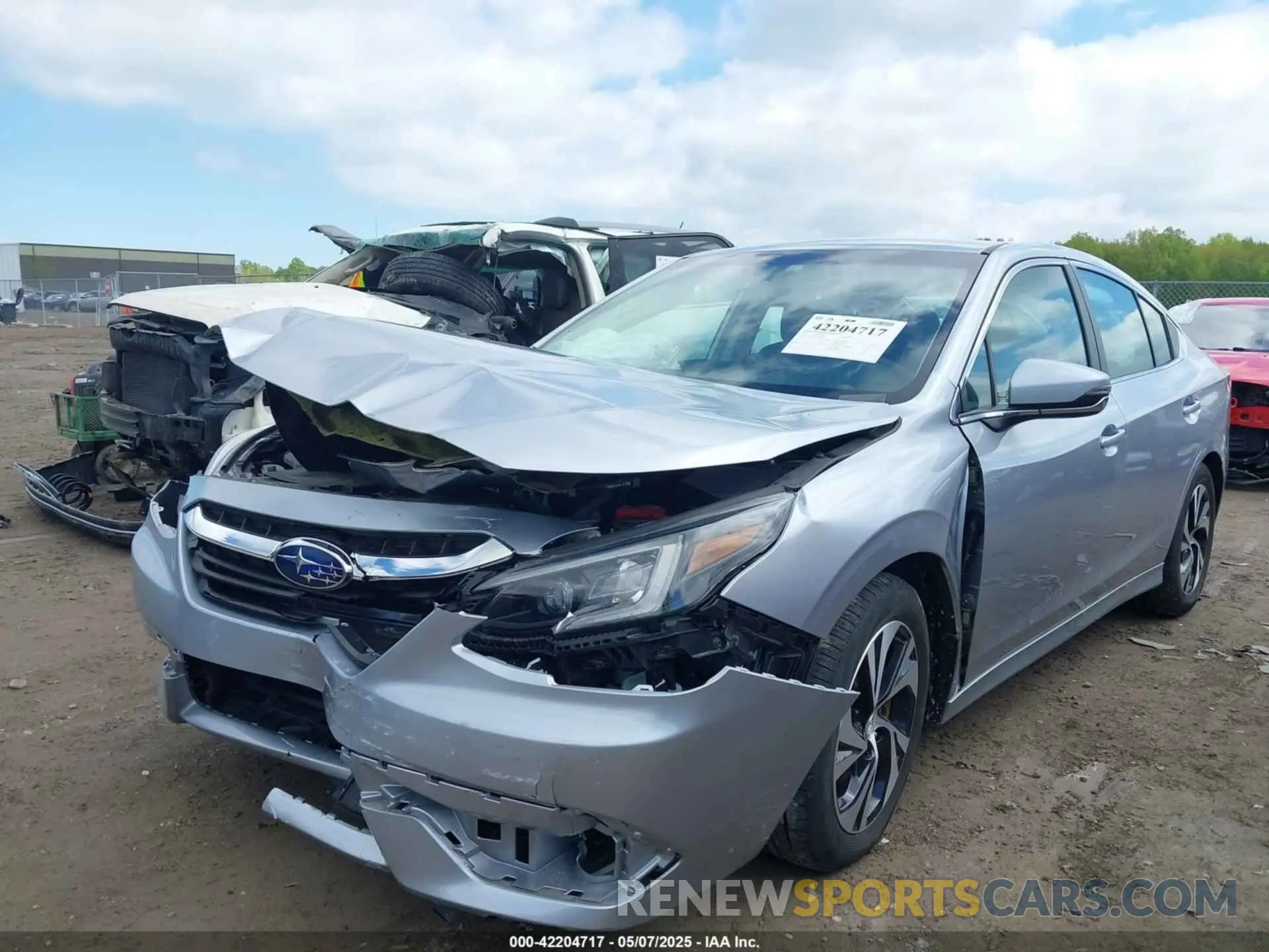2 Photograph of a damaged car 4S3BWAC68N3008706 SUBARU LEGACY 2022