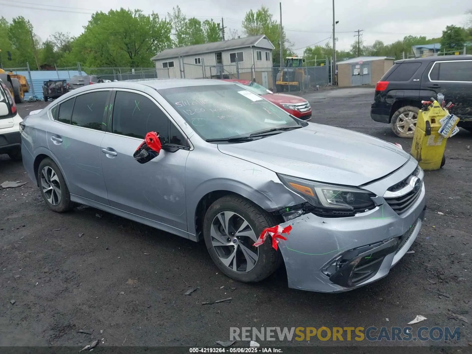 1 Photograph of a damaged car 4S3BWAD6XN3022203 SUBARU LEGACY 2022