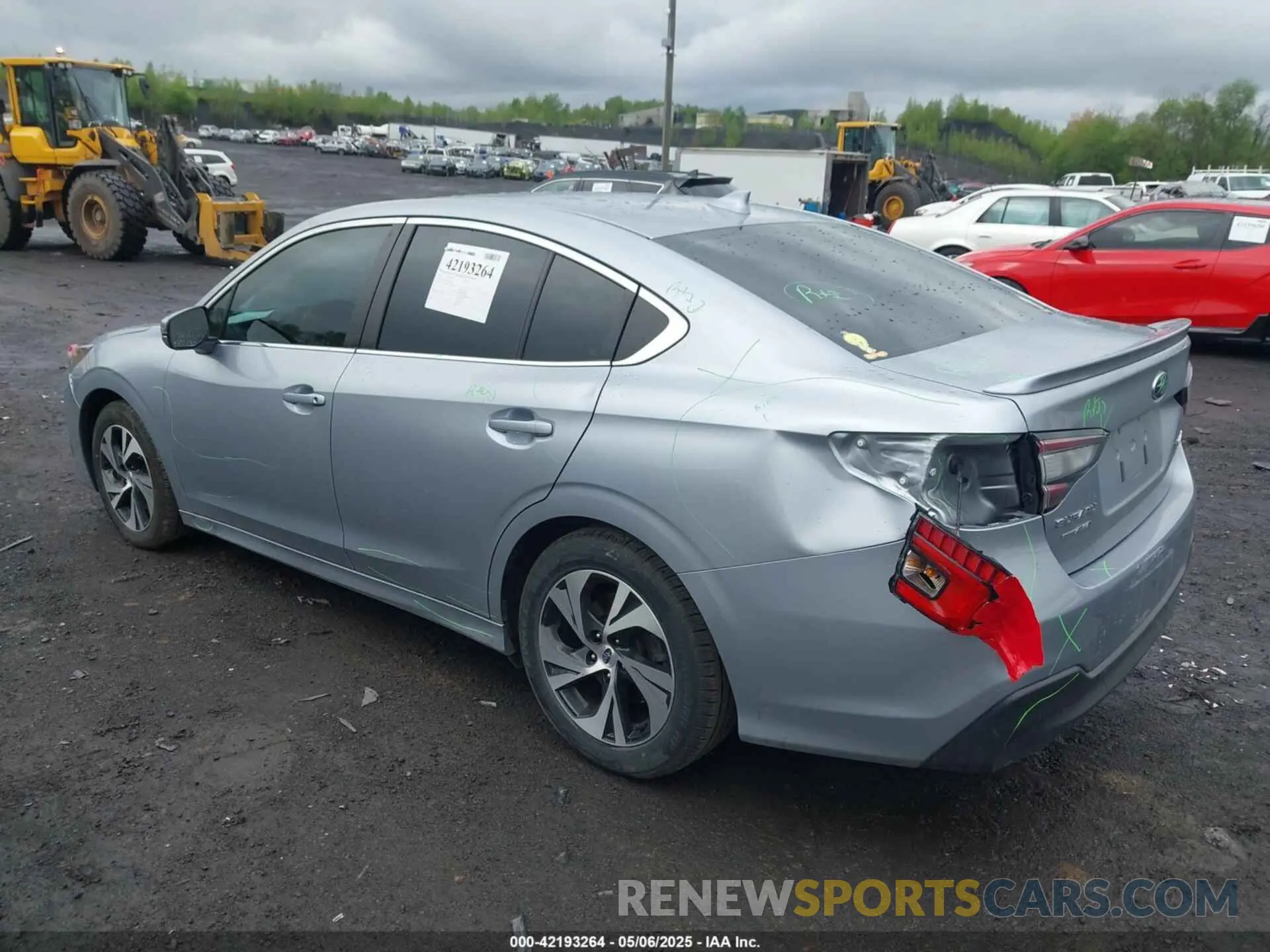 3 Photograph of a damaged car 4S3BWAD6XN3022203 SUBARU LEGACY 2022