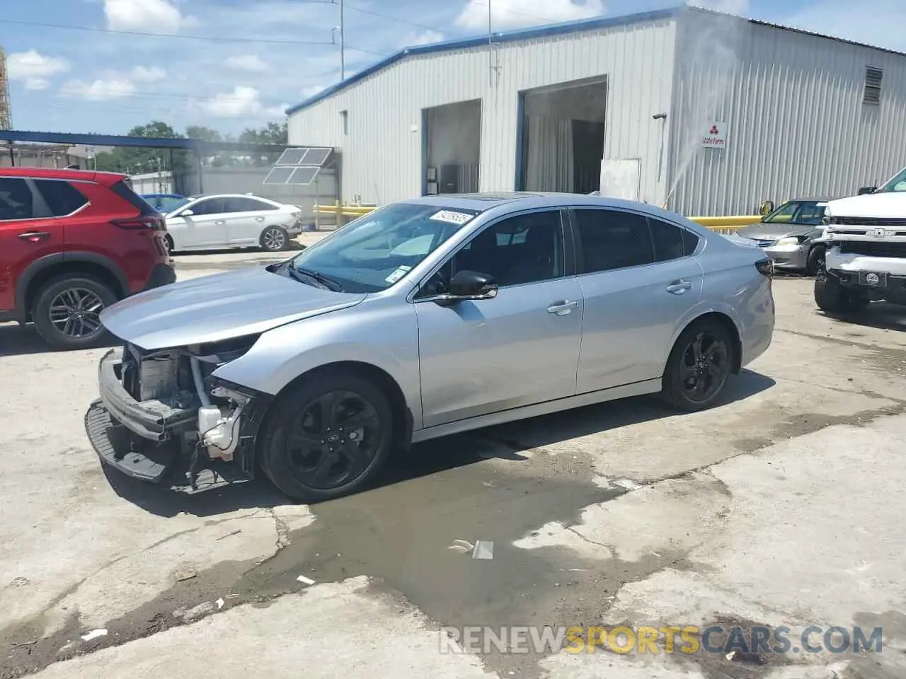 1 Photograph of a damaged car 4S3BWAH62N3006989 SUBARU LEGACY 2022