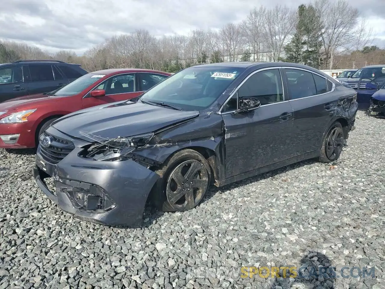 1 Photograph of a damaged car 4S3BWAH64N3018335 SUBARU LEGACY 2022