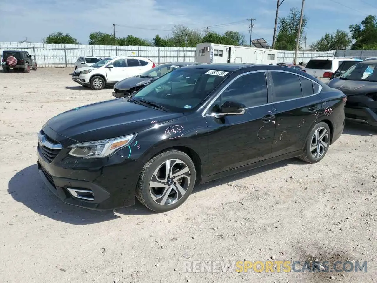 1 Photograph of a damaged car 4S3BWAN60N3002041 SUBARU LEGACY 2022