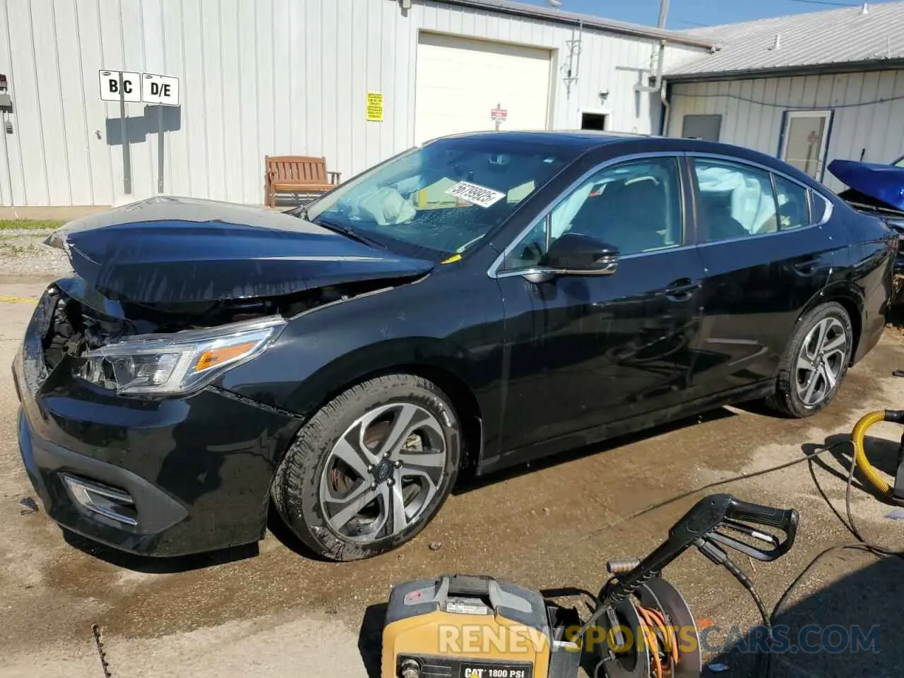 1 Photograph of a damaged car 4S3BWAN60N3019504 SUBARU LEGACY 2022