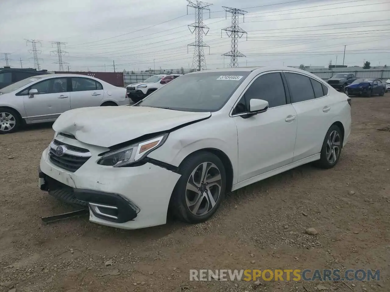 1 Photograph of a damaged car 4S3BWAN63N3020193 SUBARU LEGACY 2022