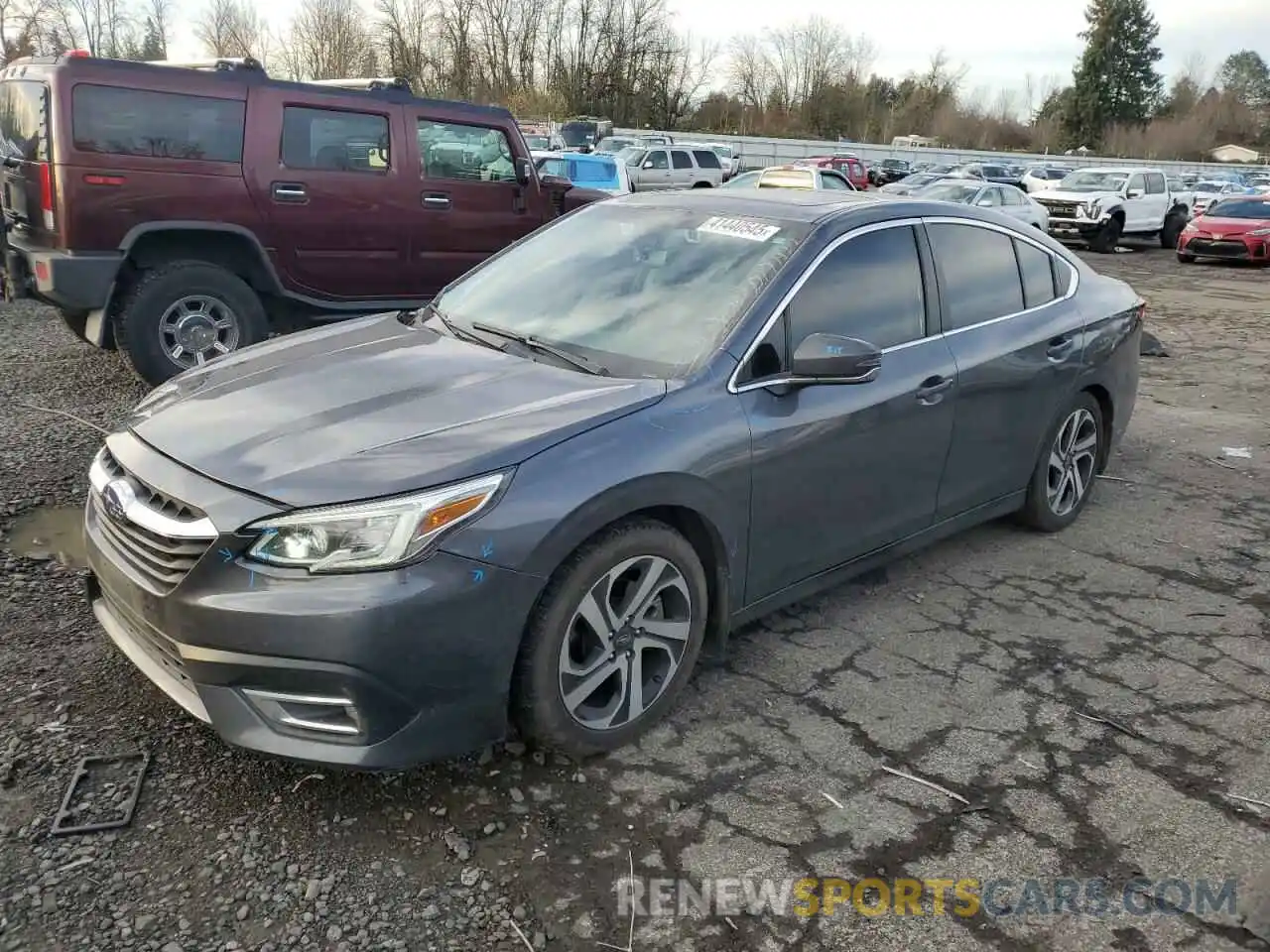 1 Photograph of a damaged car 4S3BWAN65N3003993 SUBARU LEGACY 2022