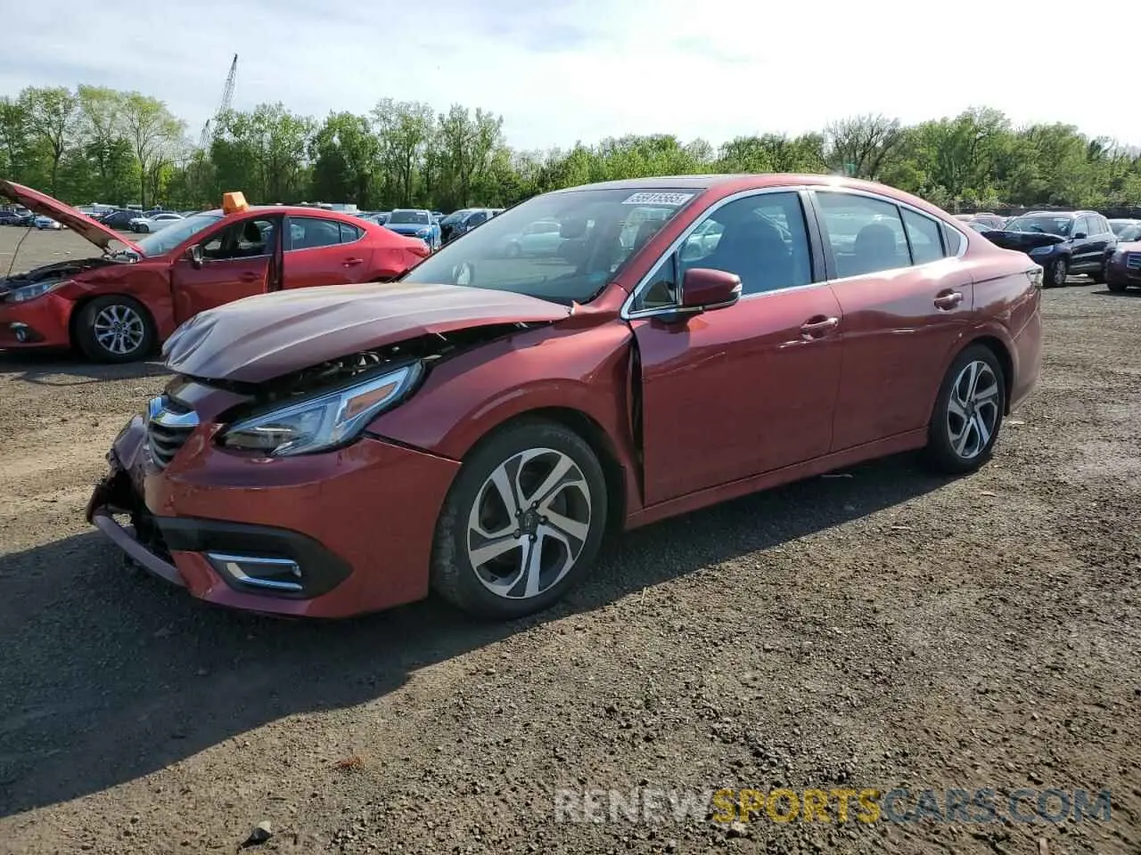 1 Photograph of a damaged car 4S3BWAN66N3014825 SUBARU LEGACY 2022