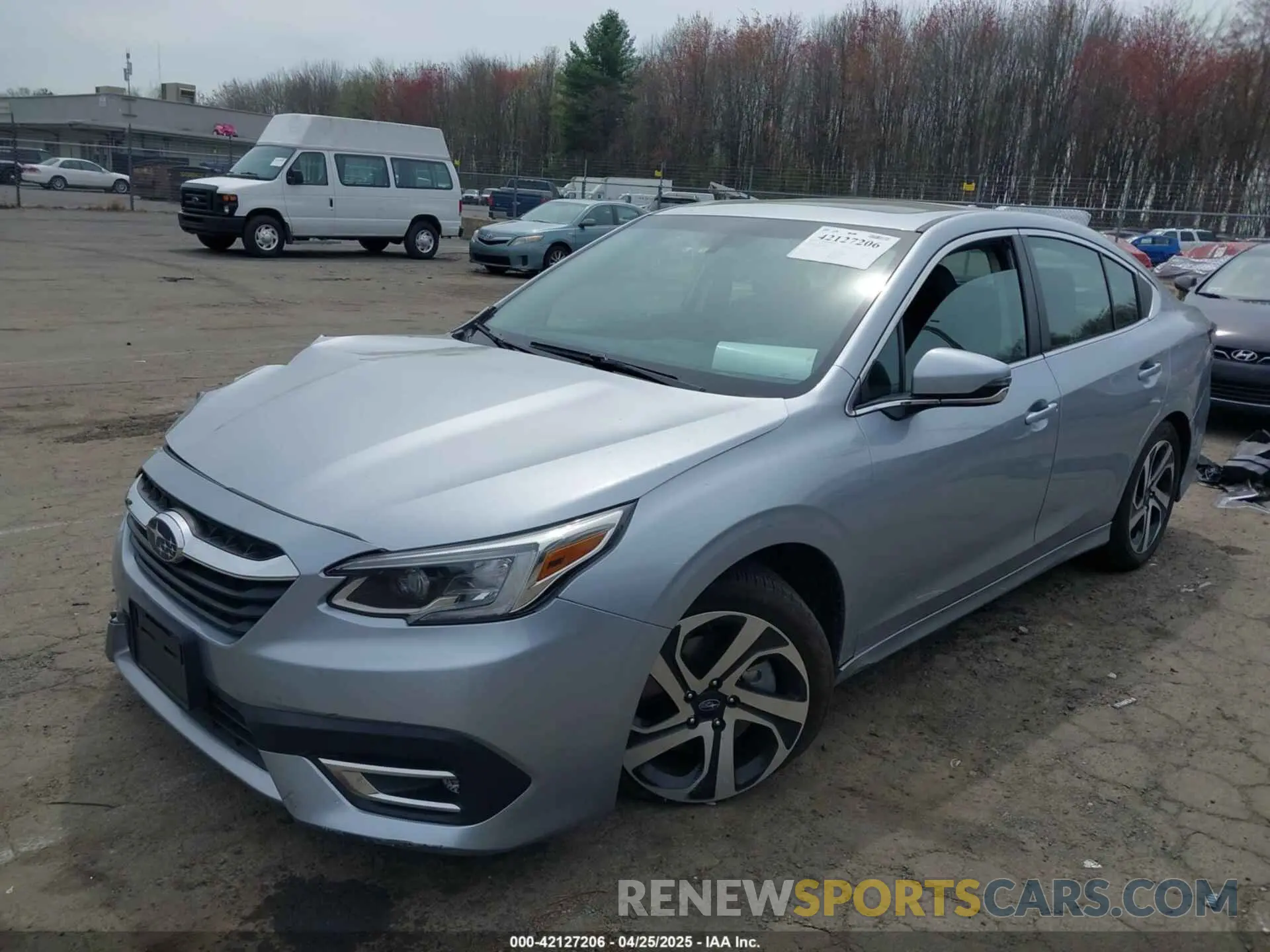 2 Photograph of a damaged car 4S3BWAN6XN3025875 SUBARU LEGACY 2022