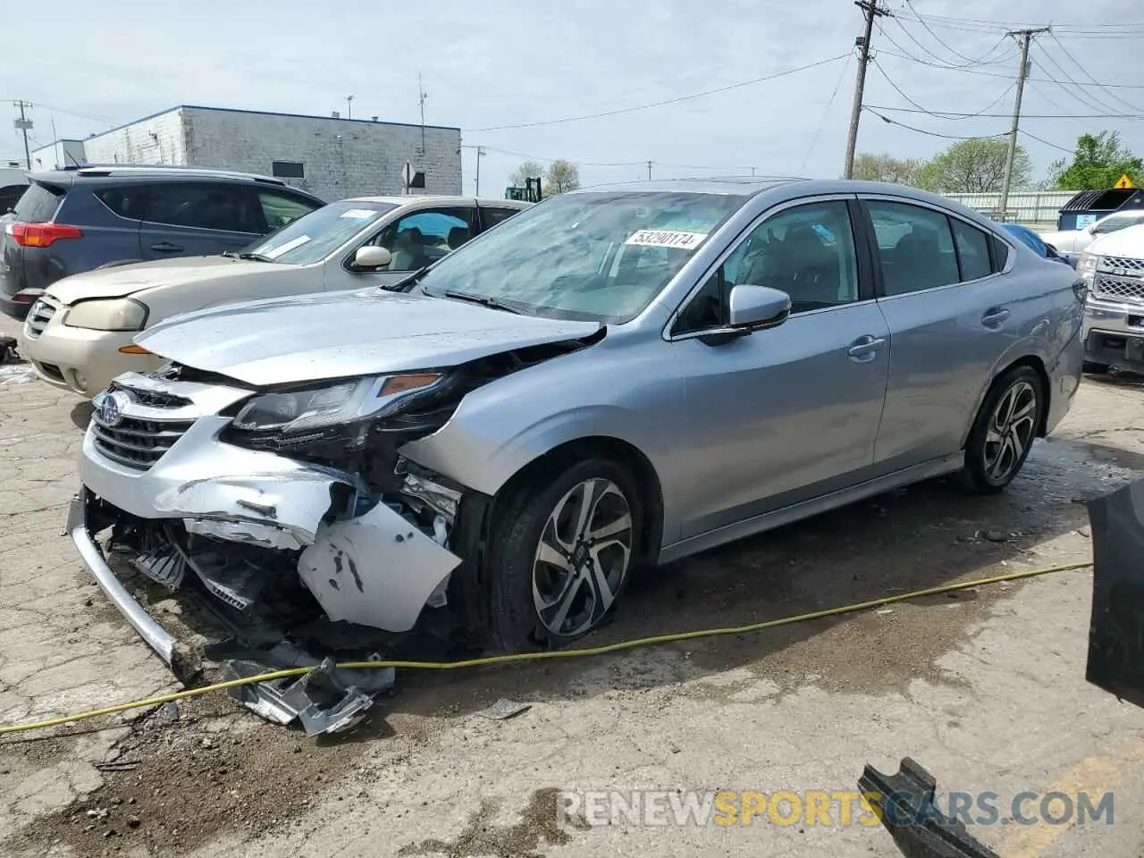 1 Photograph of a damaged car 4S3BWGN68N3028177 SUBARU LEGACY 2022