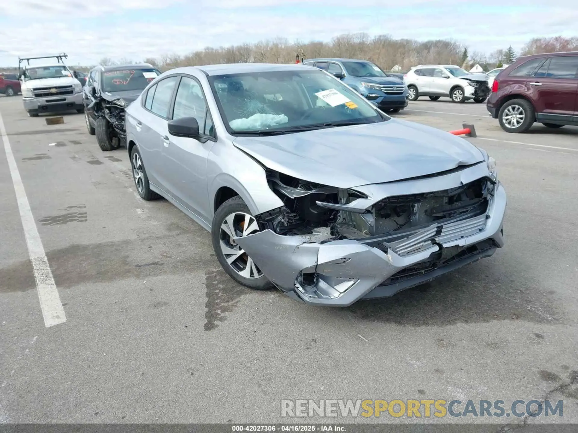 1 Photograph of a damaged car 4S3BWAB60R3015608 SUBARU LEGACY 2024