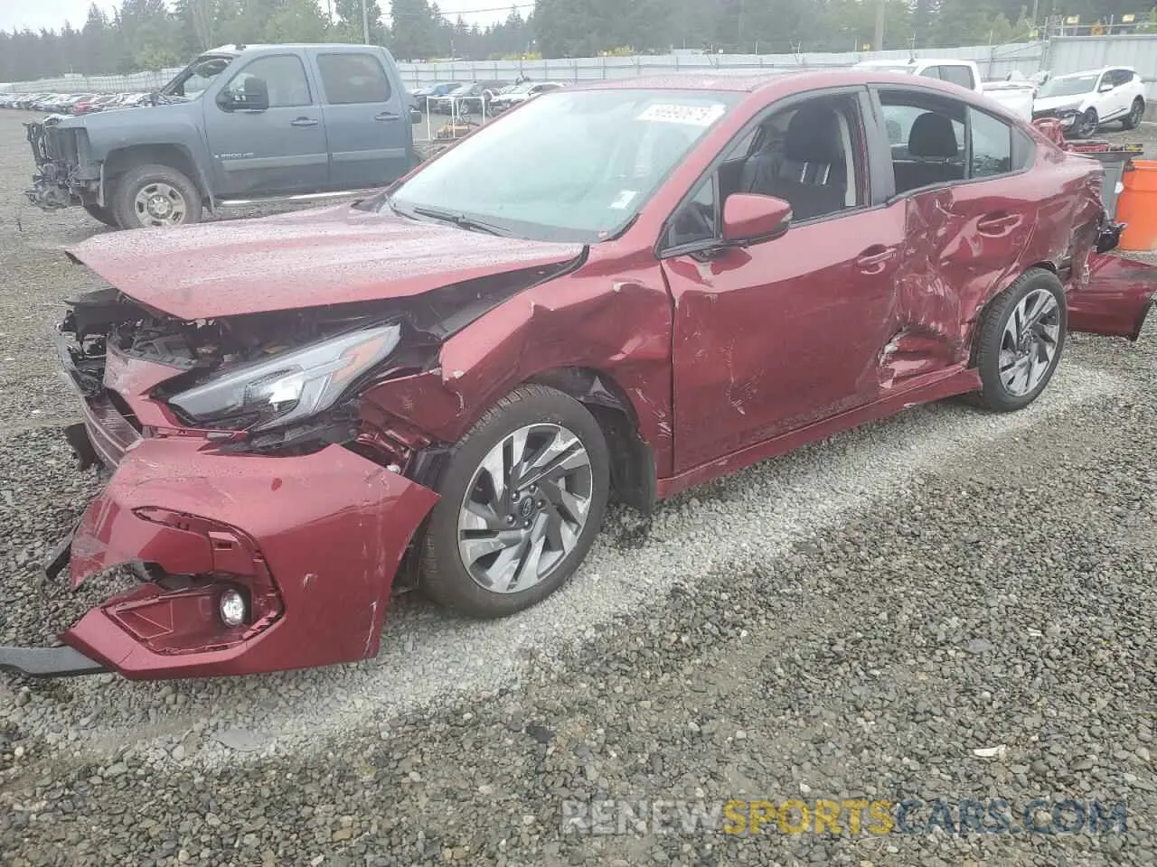 1 Photograph of a damaged car 4S3BWAN66S3011161 SUBARU LEGACY 2025