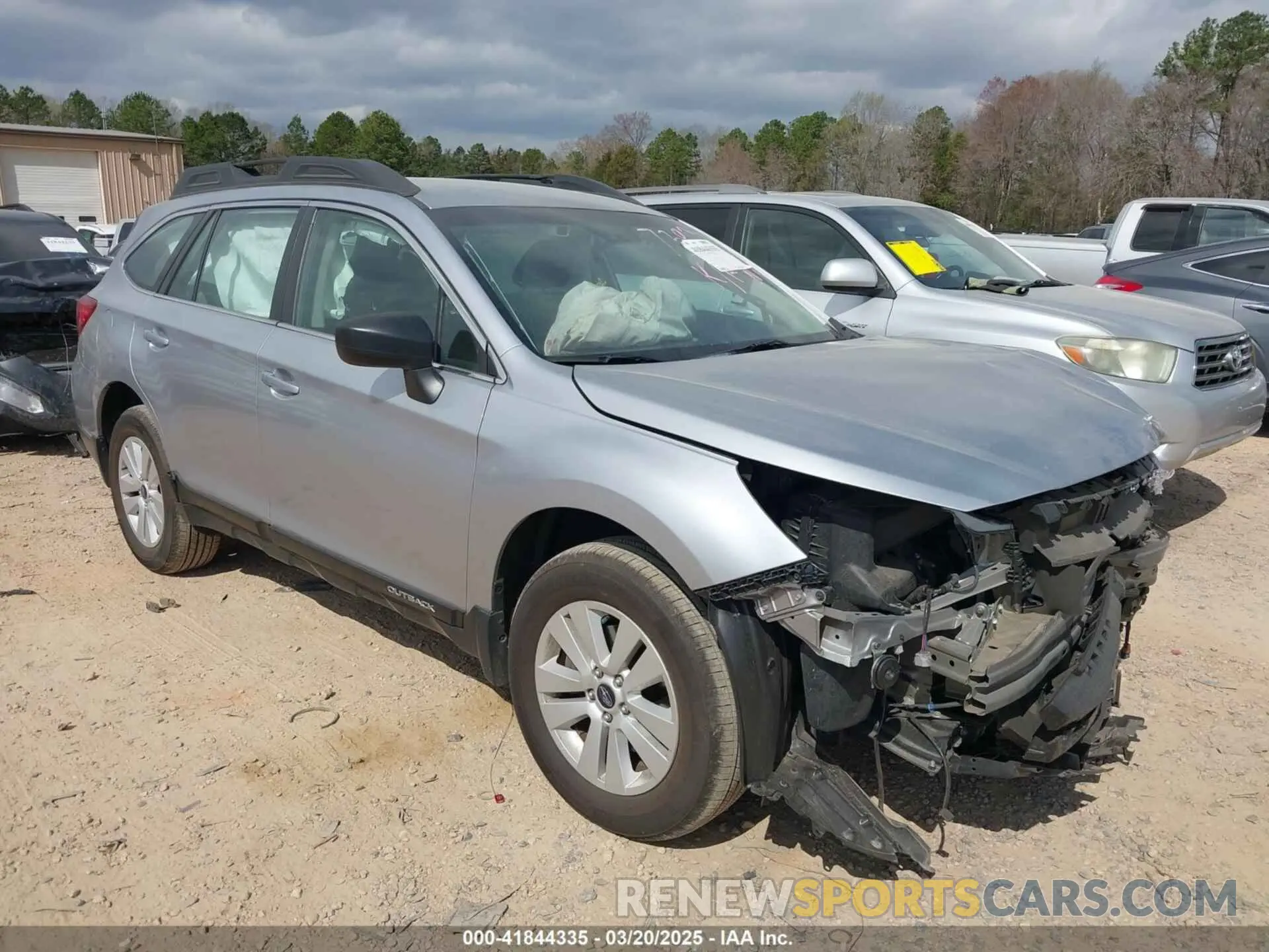 1 Photograph of a damaged car 4S4BSABC0K3377392 SUBARU OUTBACK 2019