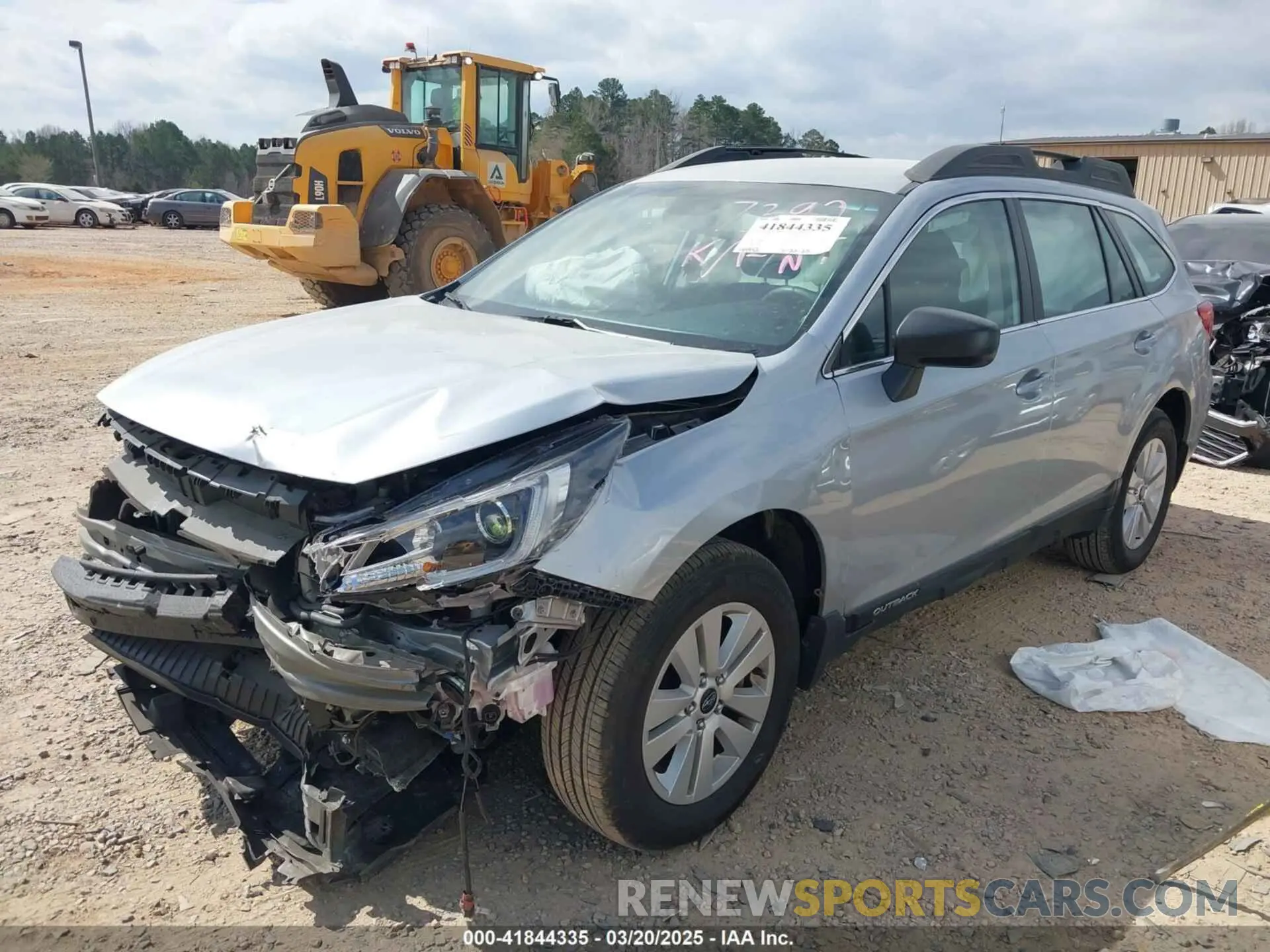 2 Photograph of a damaged car 4S4BSABC0K3377392 SUBARU OUTBACK 2019