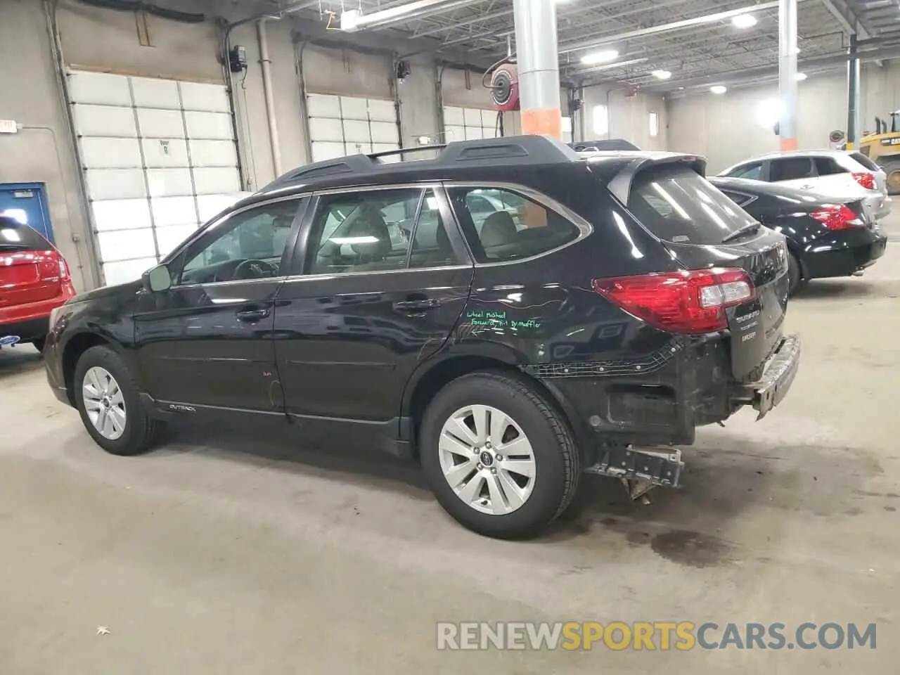 2 Photograph of a damaged car 4S4BSABC0K3387114 SUBARU OUTBACK 2019