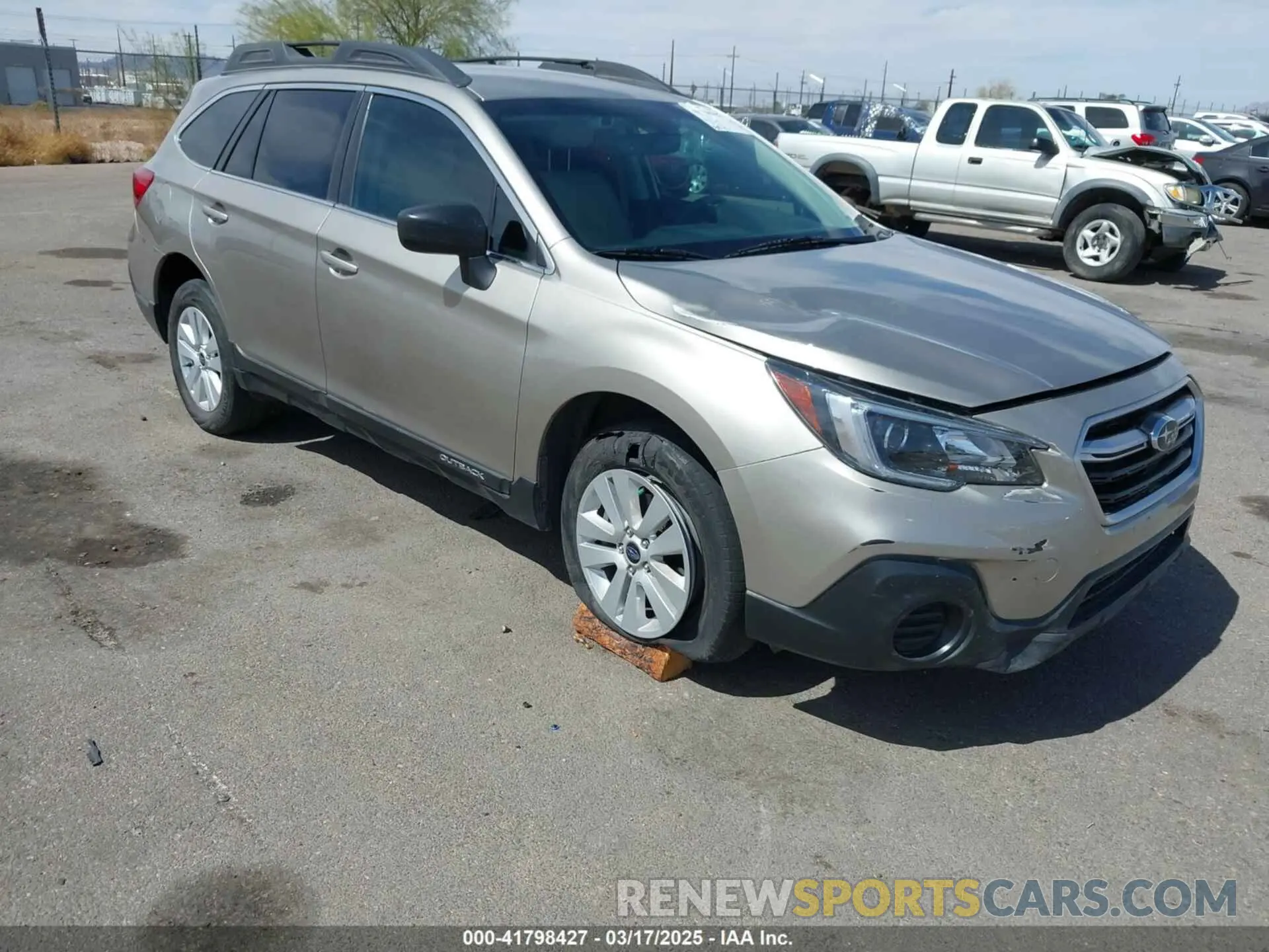 1 Photograph of a damaged car 4S4BSABC1K3331876 SUBARU OUTBACK 2019
