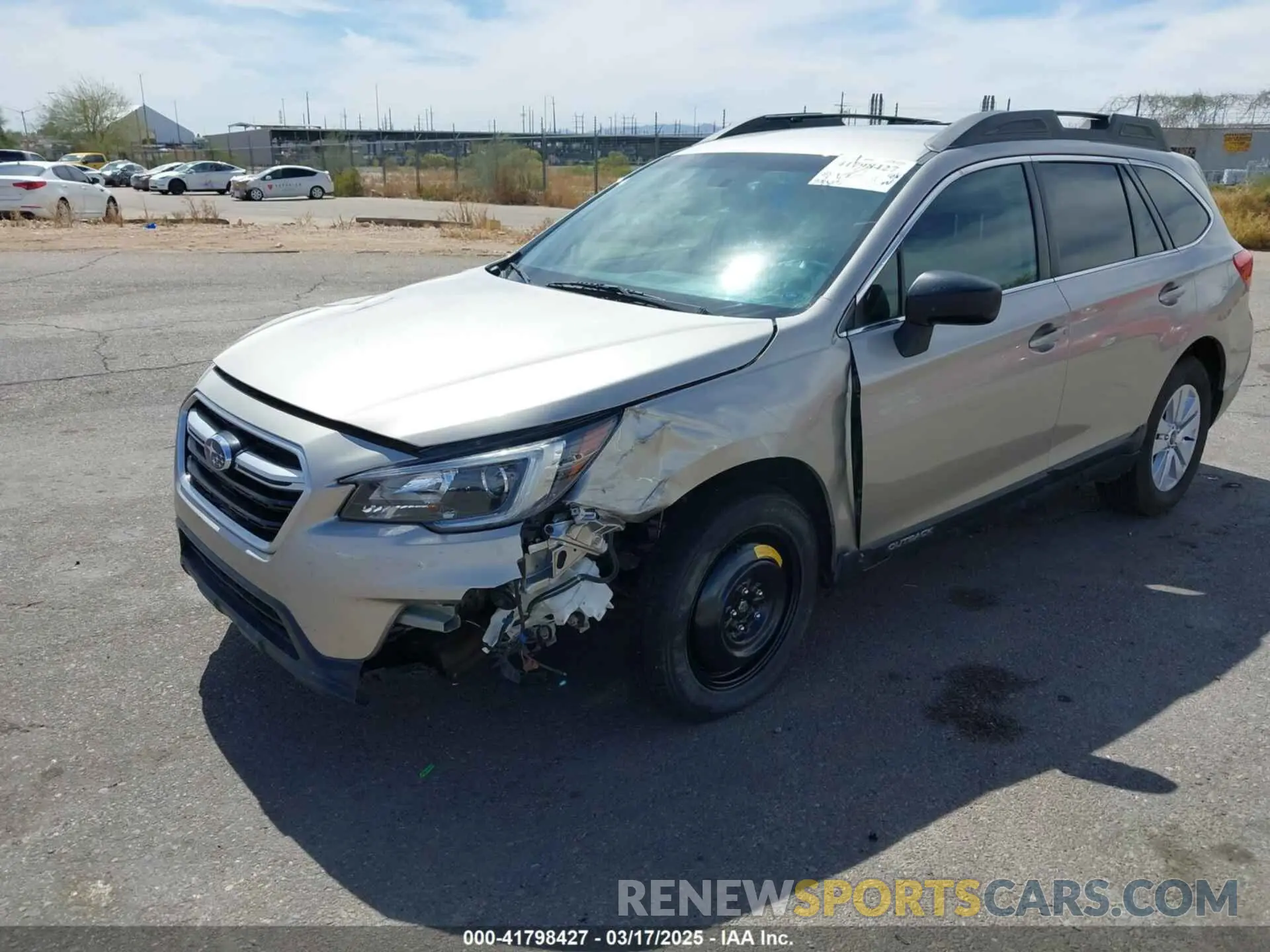 2 Photograph of a damaged car 4S4BSABC1K3331876 SUBARU OUTBACK 2019