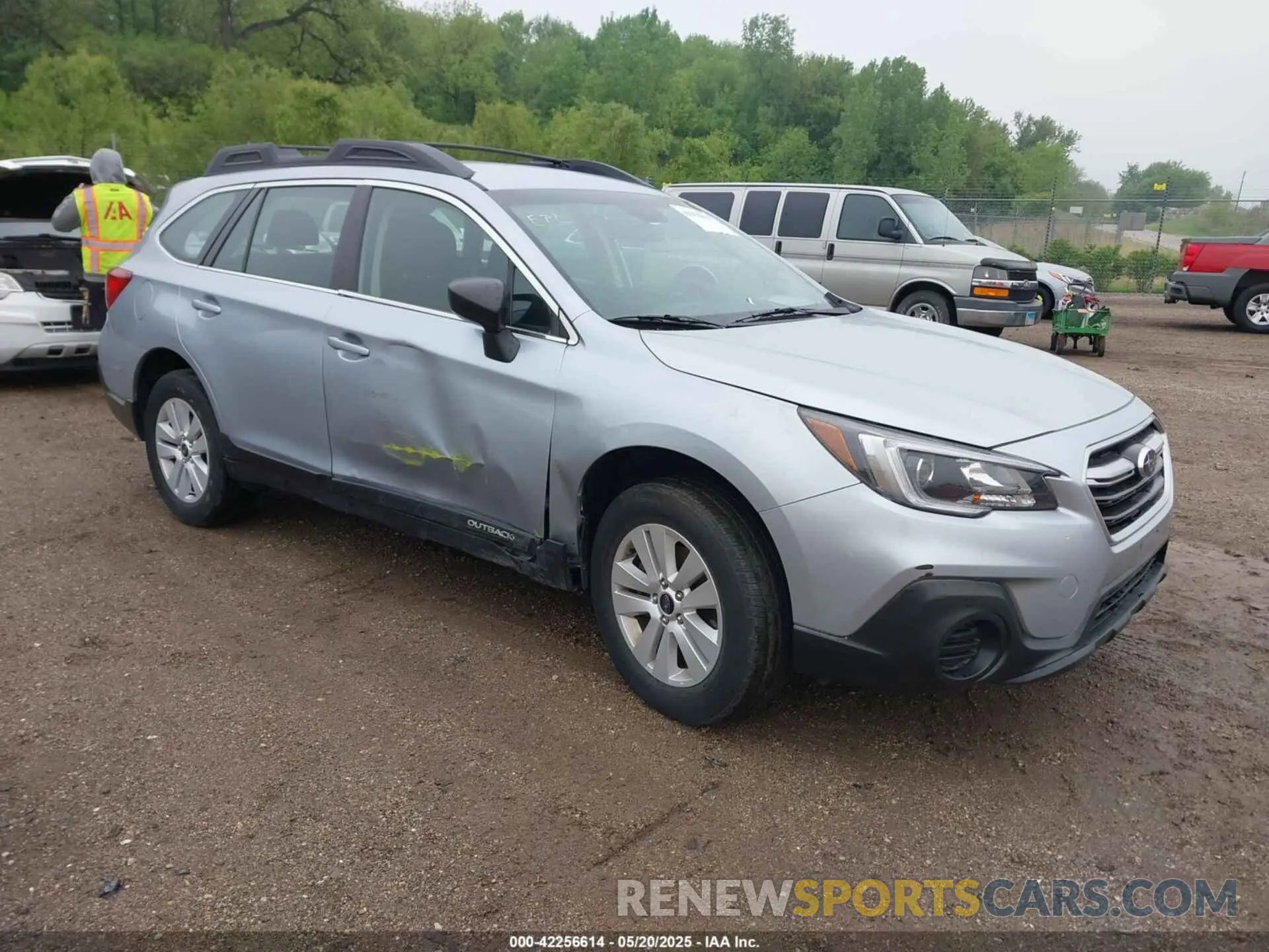 1 Photograph of a damaged car 4S4BSABC1K3372377 SUBARU OUTBACK 2019