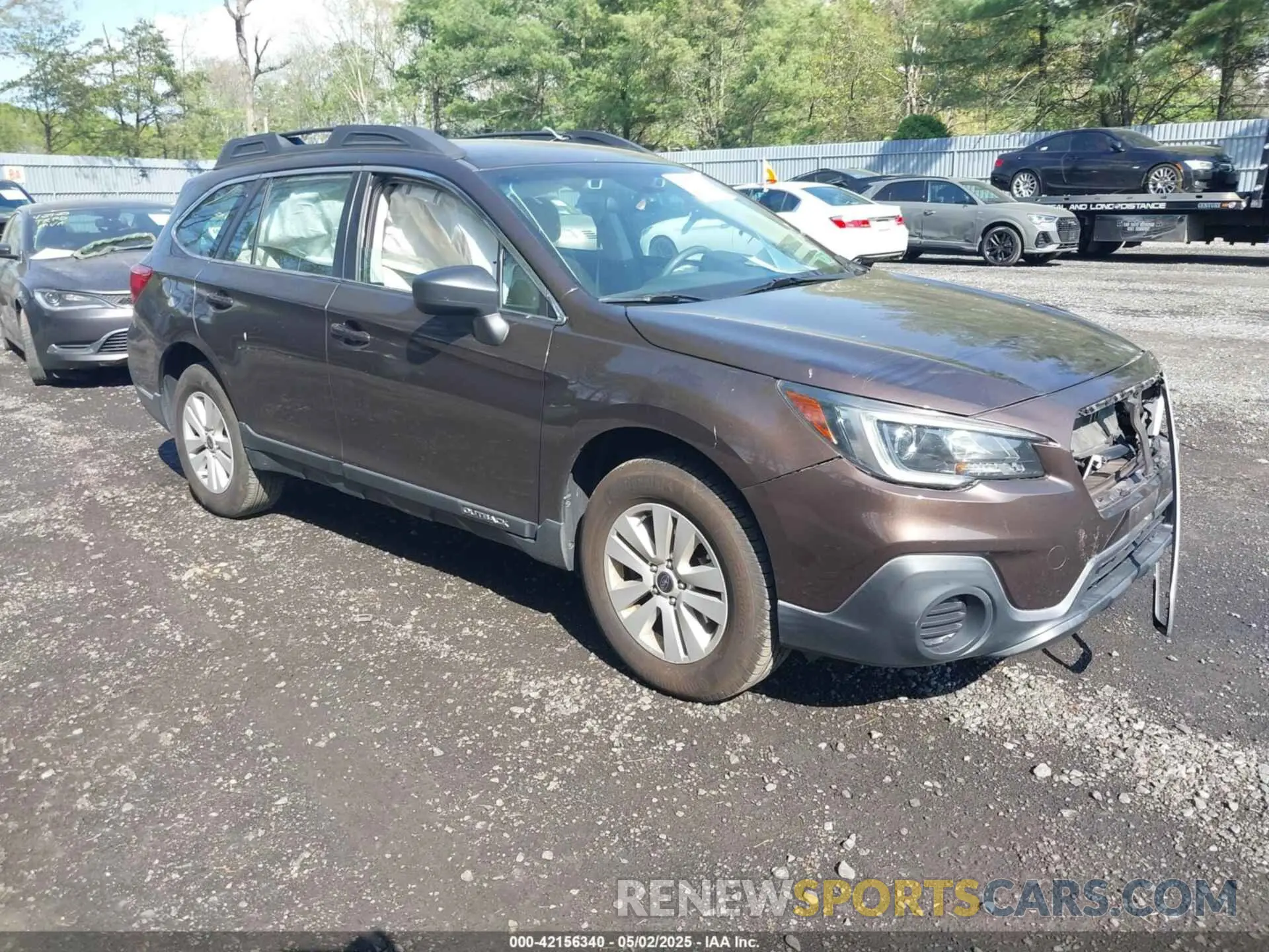1 Photograph of a damaged car 4S4BSABC2K3203016 SUBARU OUTBACK 2019