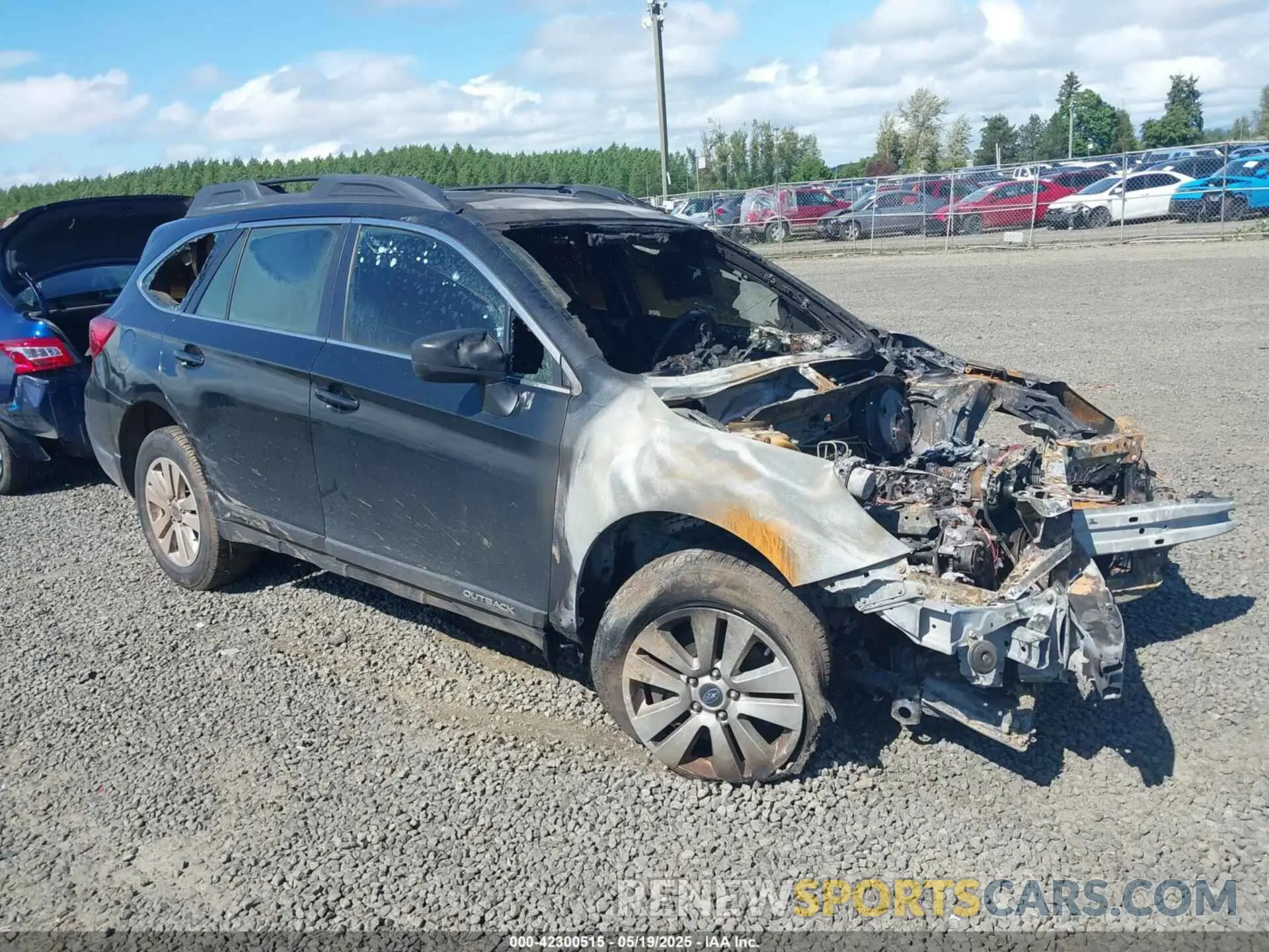 1 Photograph of a damaged car 4S4BSABC3K3216289 SUBARU OUTBACK 2019