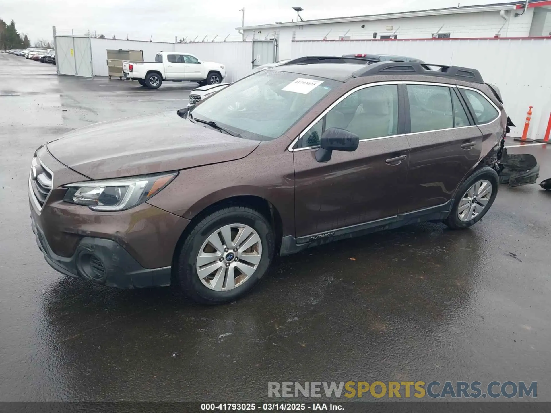 2 Photograph of a damaged car 4S4BSABC7K3302320 SUBARU OUTBACK 2019
