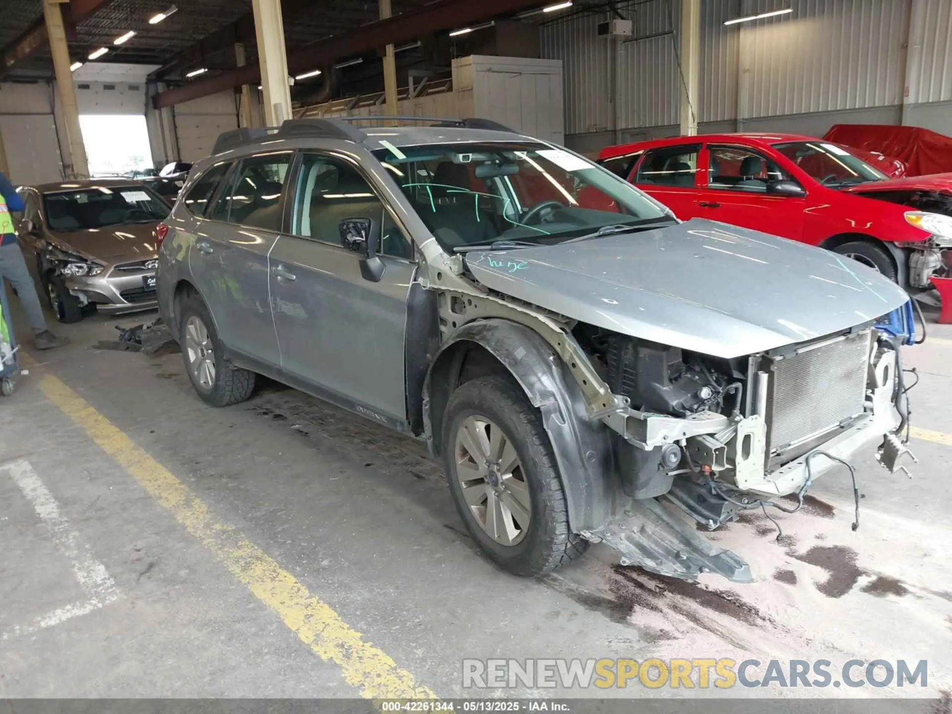 1 Photograph of a damaged car 4S4BSABC8K3288427 SUBARU OUTBACK 2019