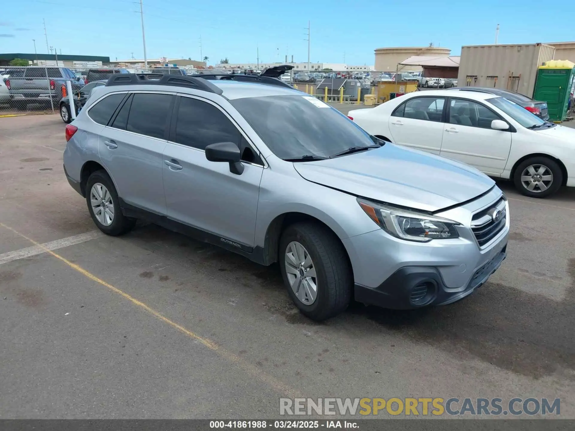 1 Photograph of a damaged car 4S4BSABC9K3296780 SUBARU OUTBACK 2019