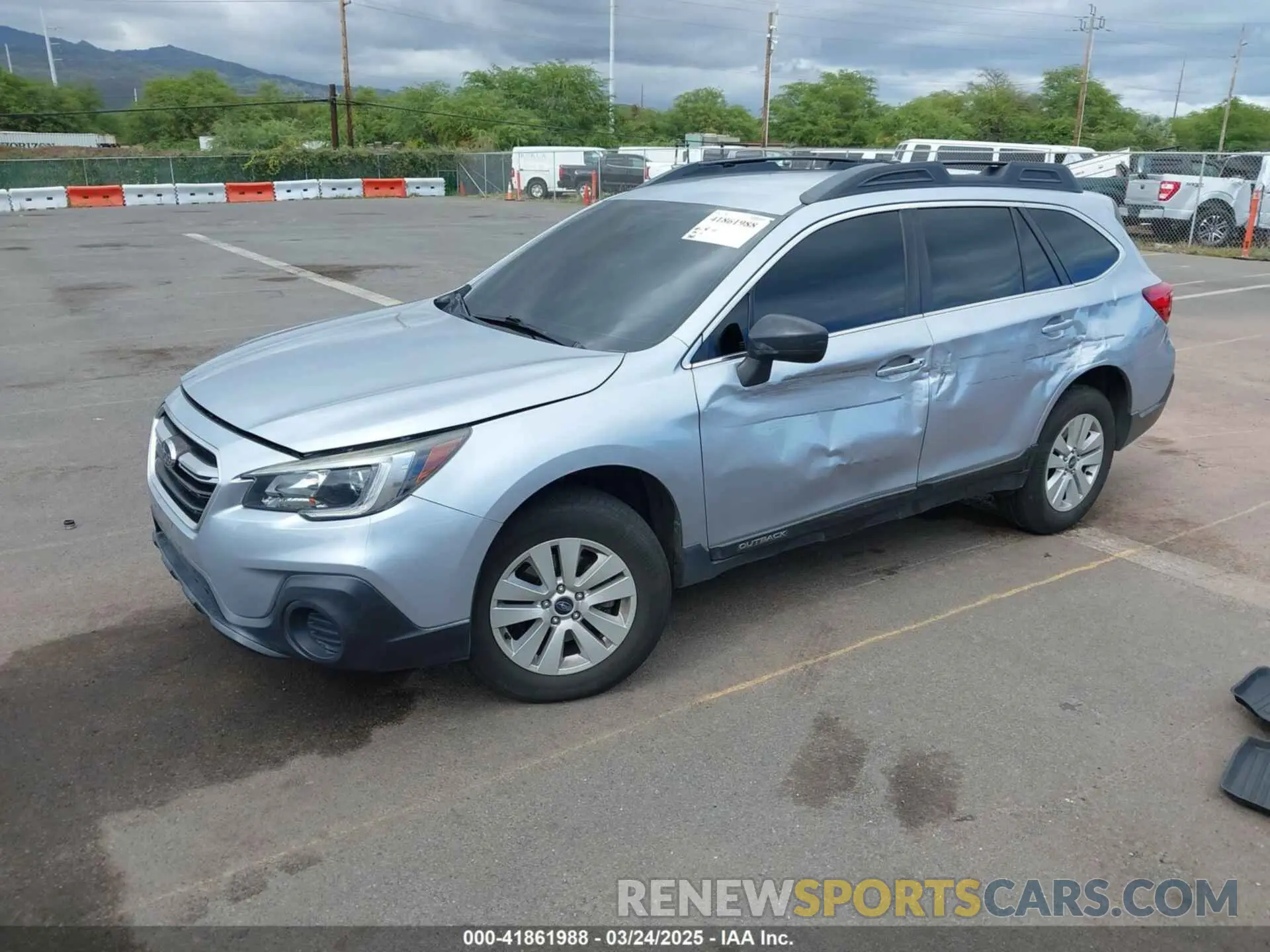 2 Photograph of a damaged car 4S4BSABC9K3296780 SUBARU OUTBACK 2019