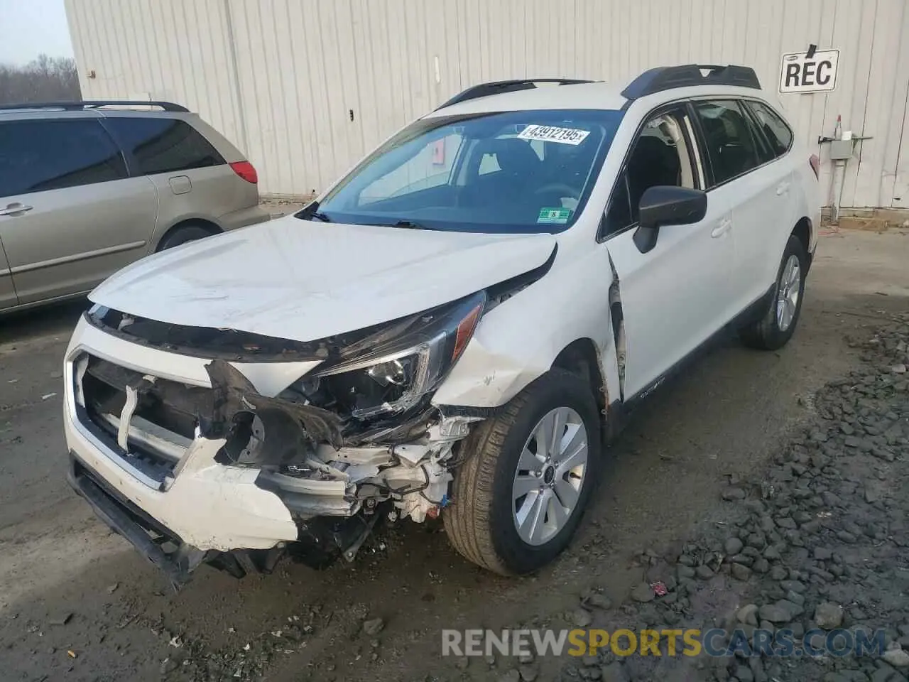 1 Photograph of a damaged car 4S4BSABCXK3203748 SUBARU OUTBACK 2019